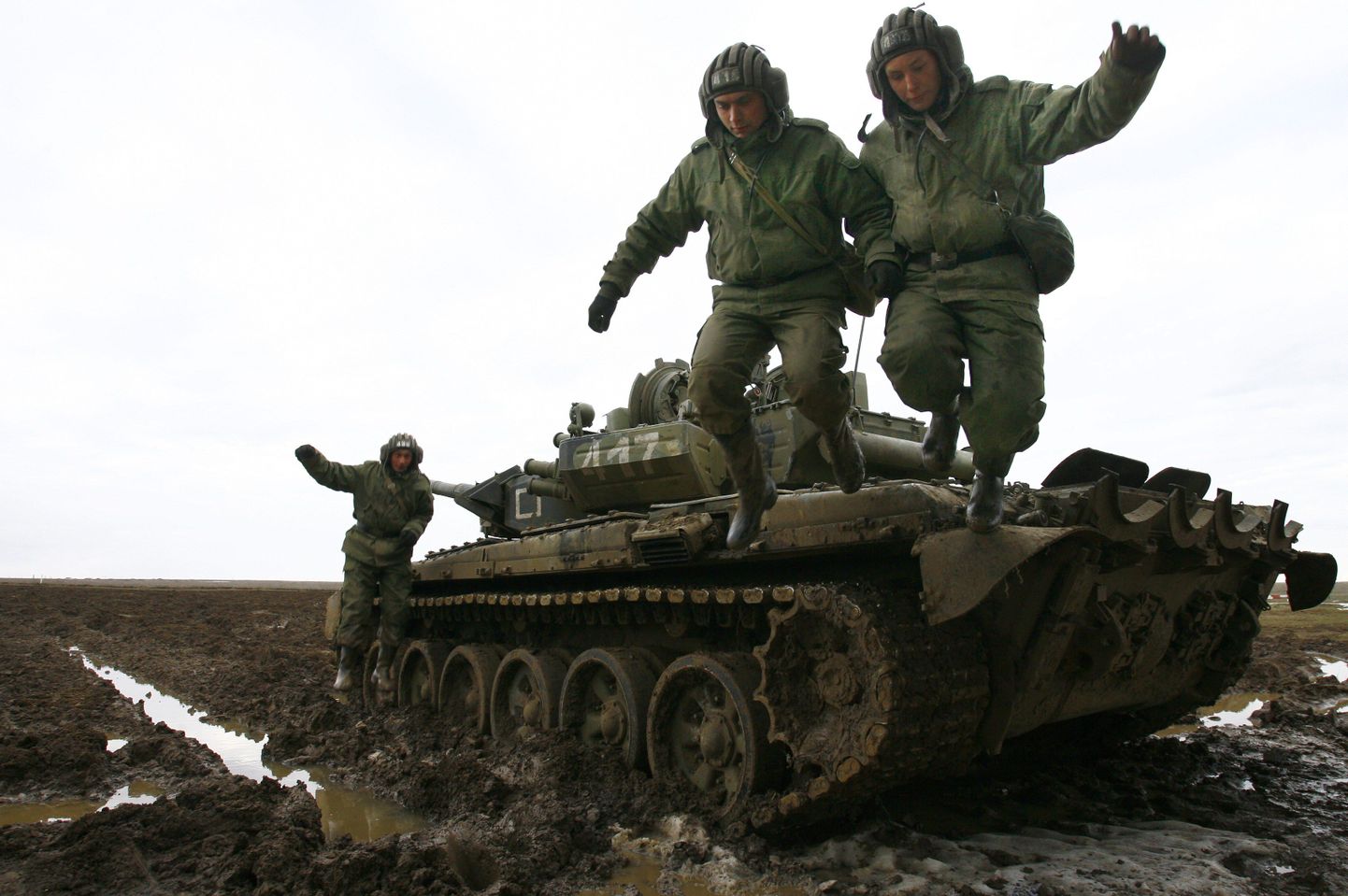Vene sõdurid õppustel.