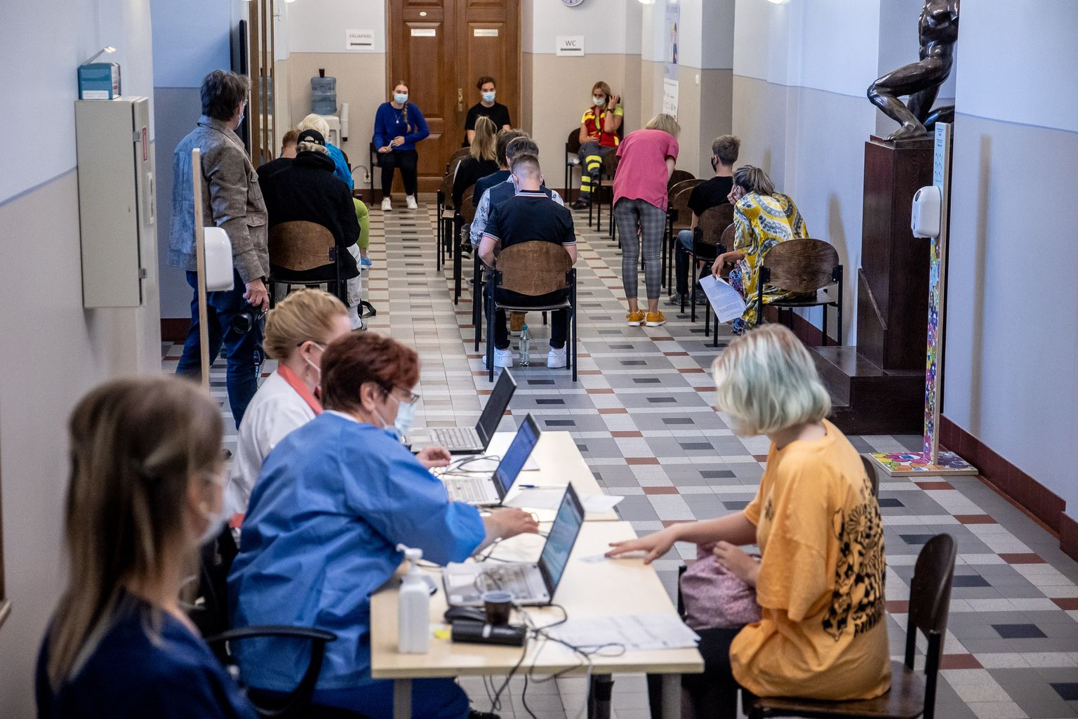 Õpilaste vaktsineerimine. Pilt on illustratiivne.