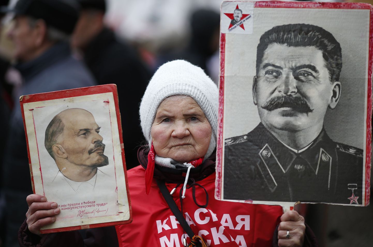 Kommunistide poolehoidja selle aasta veebruaris Moskvas.