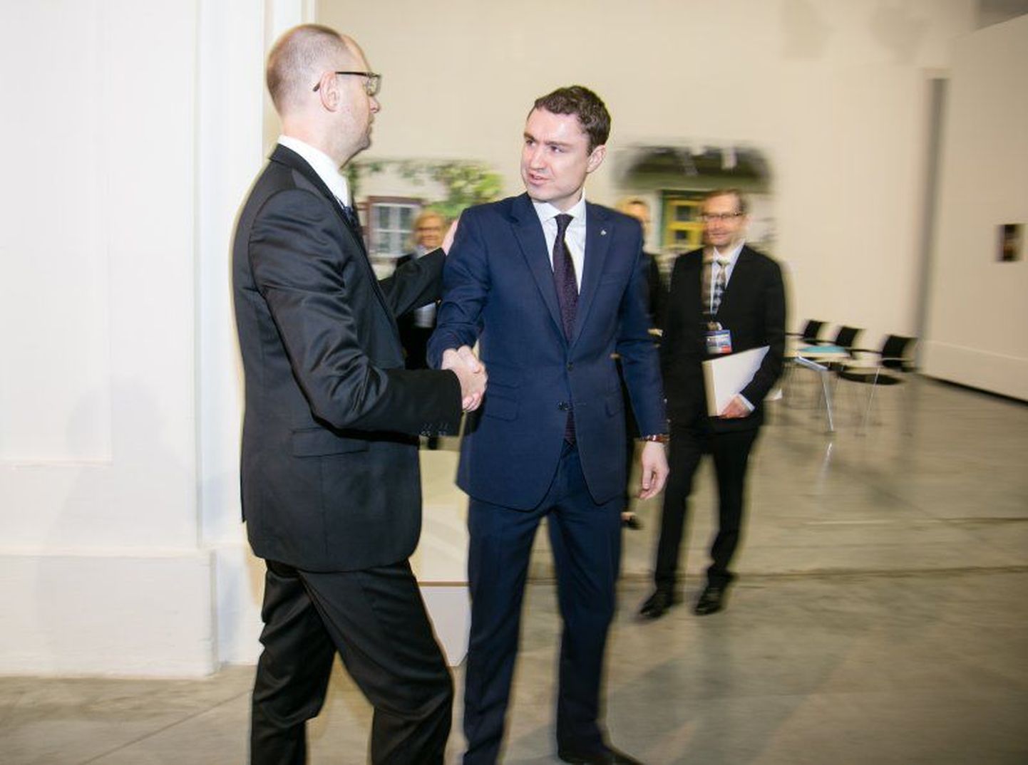 Peaminister Taavi Rõivas kohtus Ukraina kolleegi Arseni Jatsenjukiga