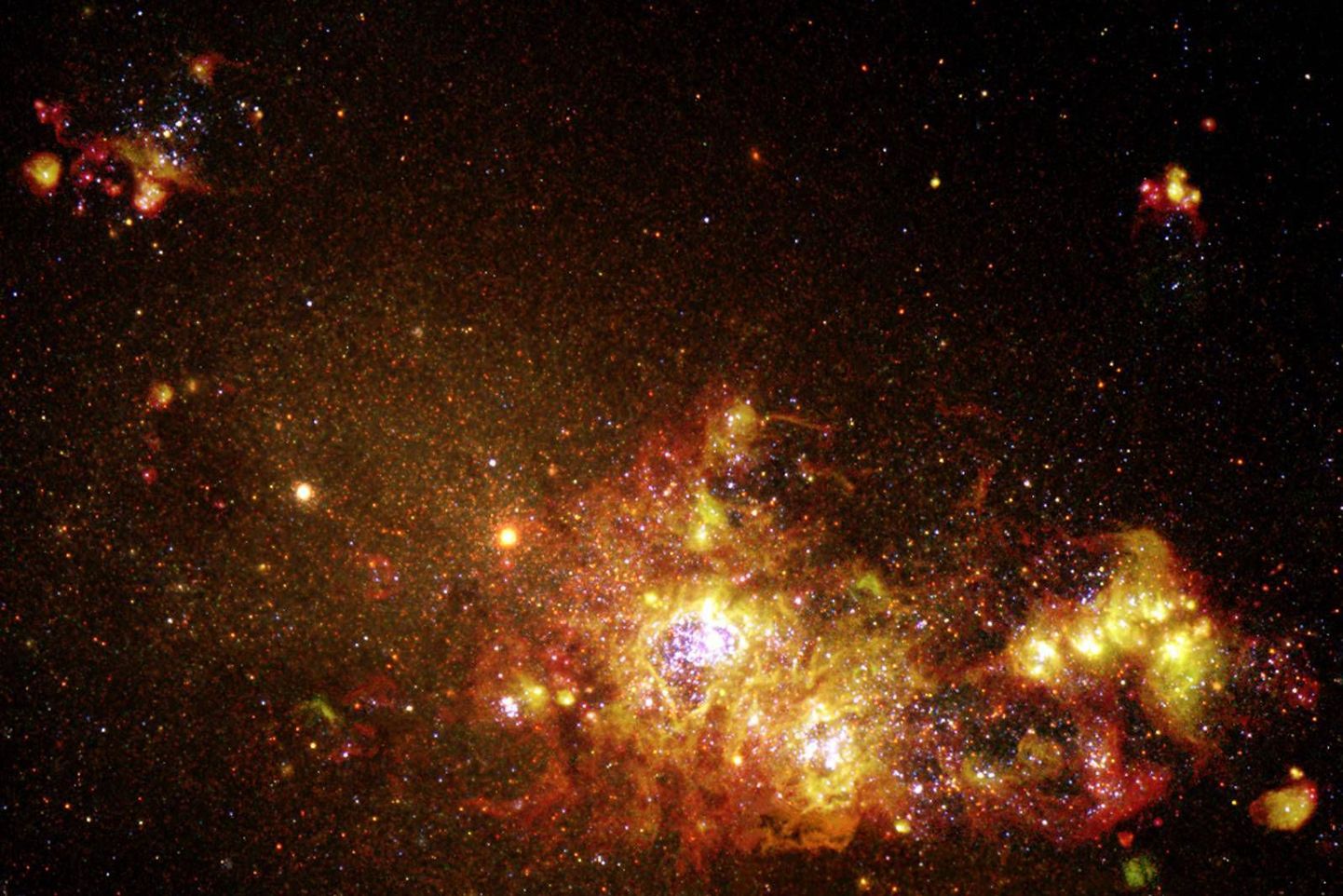 Kääbusgalaktika, millele on nimeks antud NGC 4214.