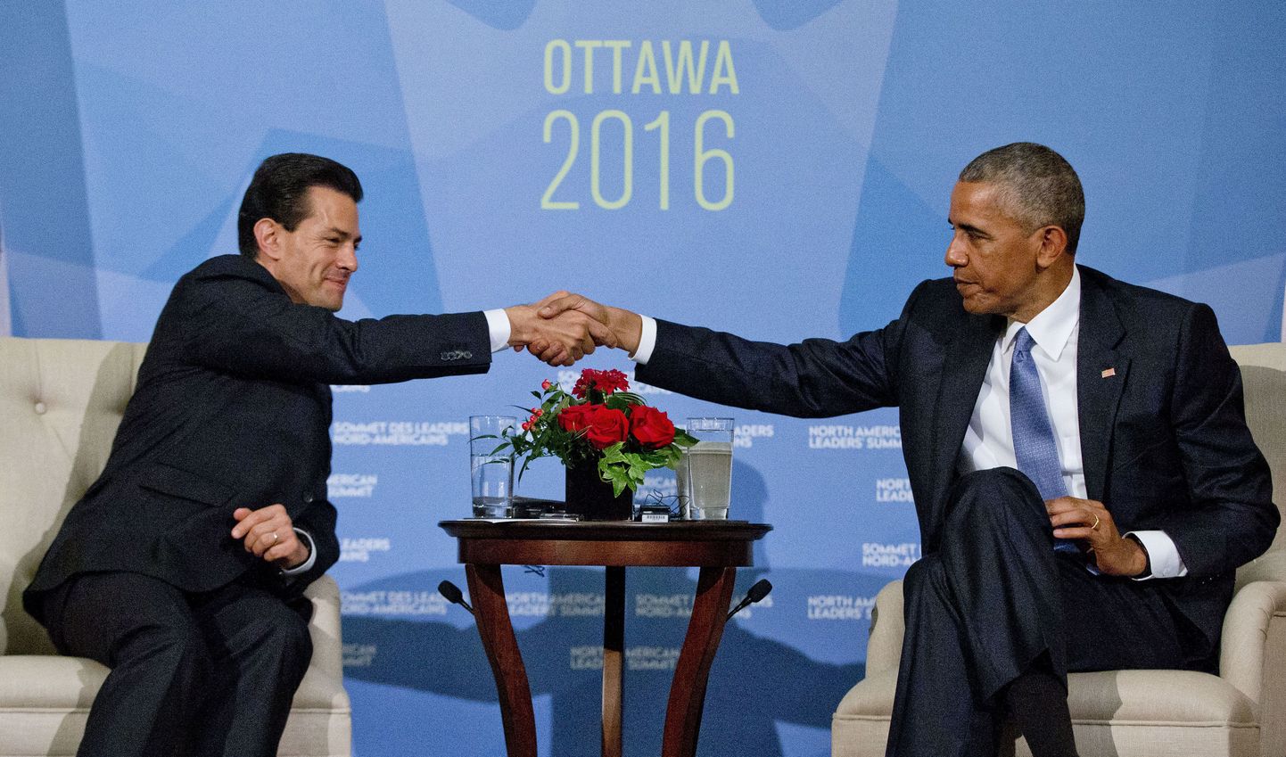 USA president Barack Obama ja Mehhiko president Enrique Pena Neito.