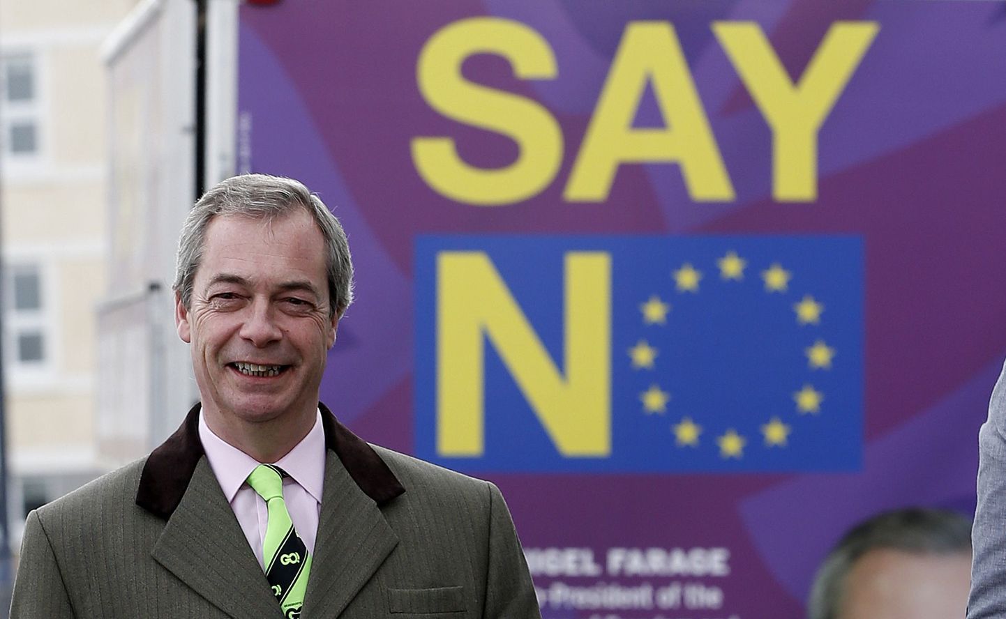 Suurbritannia konservatiivse erakonna(UKIP) liider Nigel Farage teeb aktiivset kampaaniat Euroopa Liidust lahkumiseks.