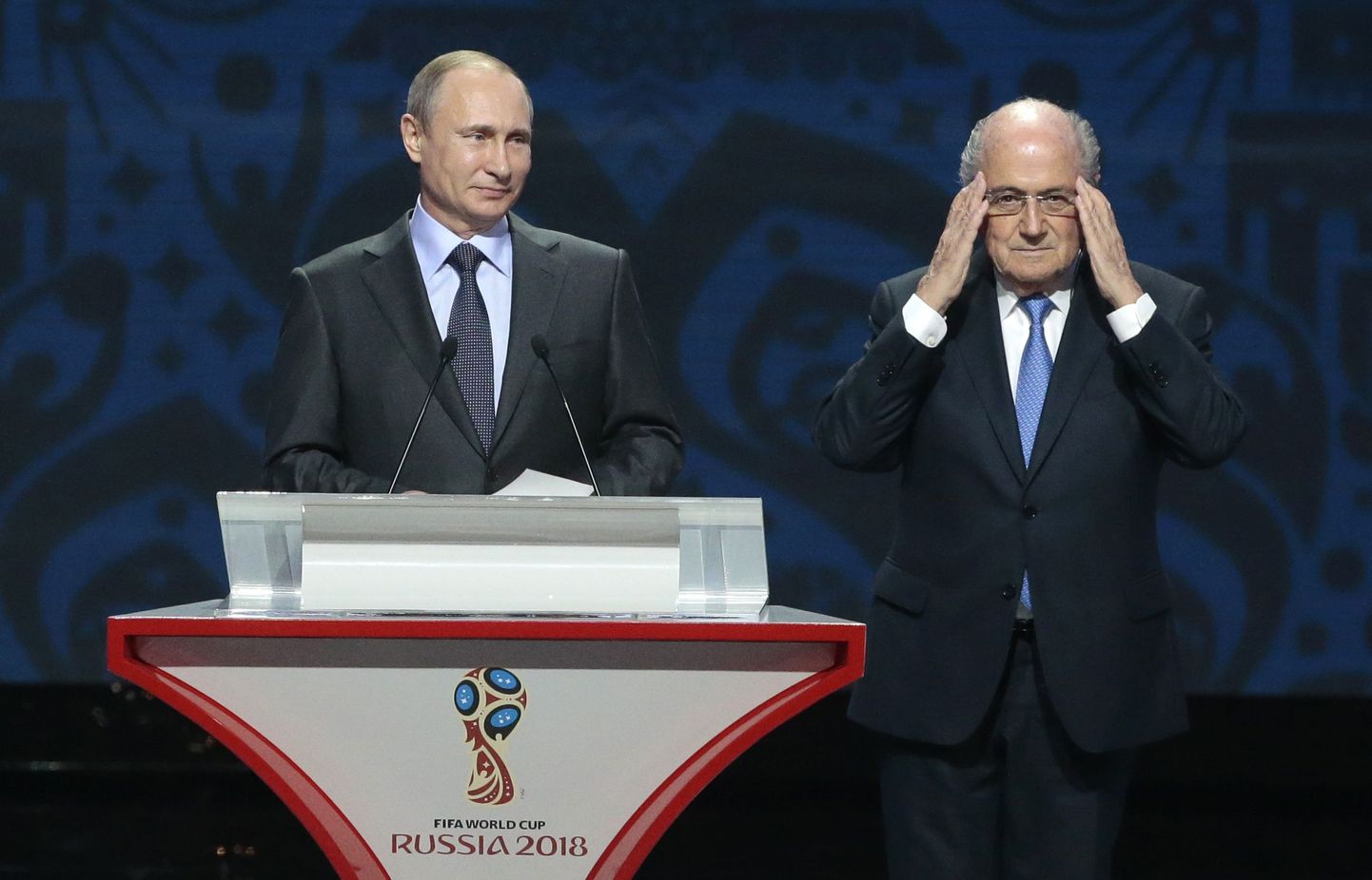 Vladimir Putin ja Sepp Blatter