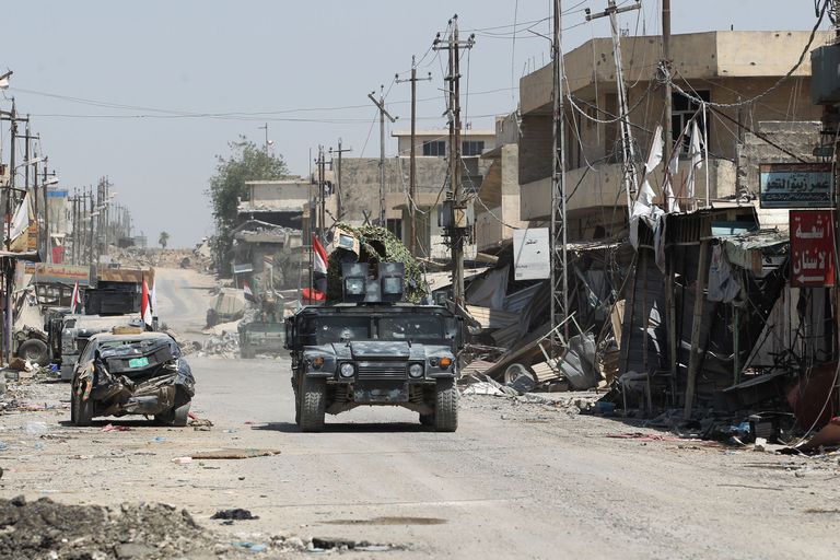 Iraagi väed eile Mosuli lääneosas. Foto: Ahmad Al-Rubaye/AFP/Scanpix