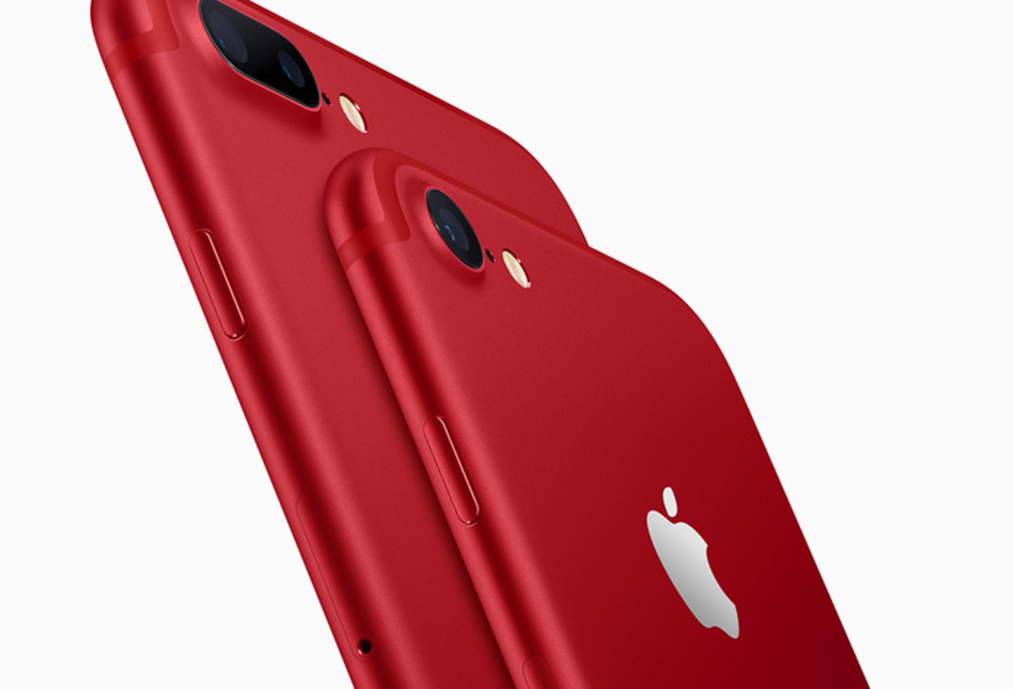 Новый iPhone 7 в красном цвете.