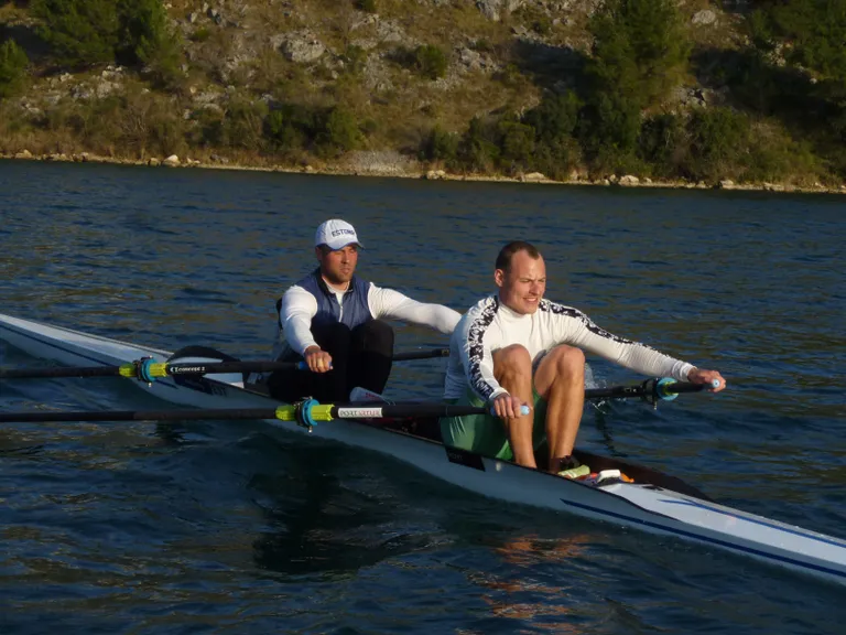 Andrei Jämsä (vasakul) ja Kaur Kuslap Horvaatias trenni tegemas. Foto: