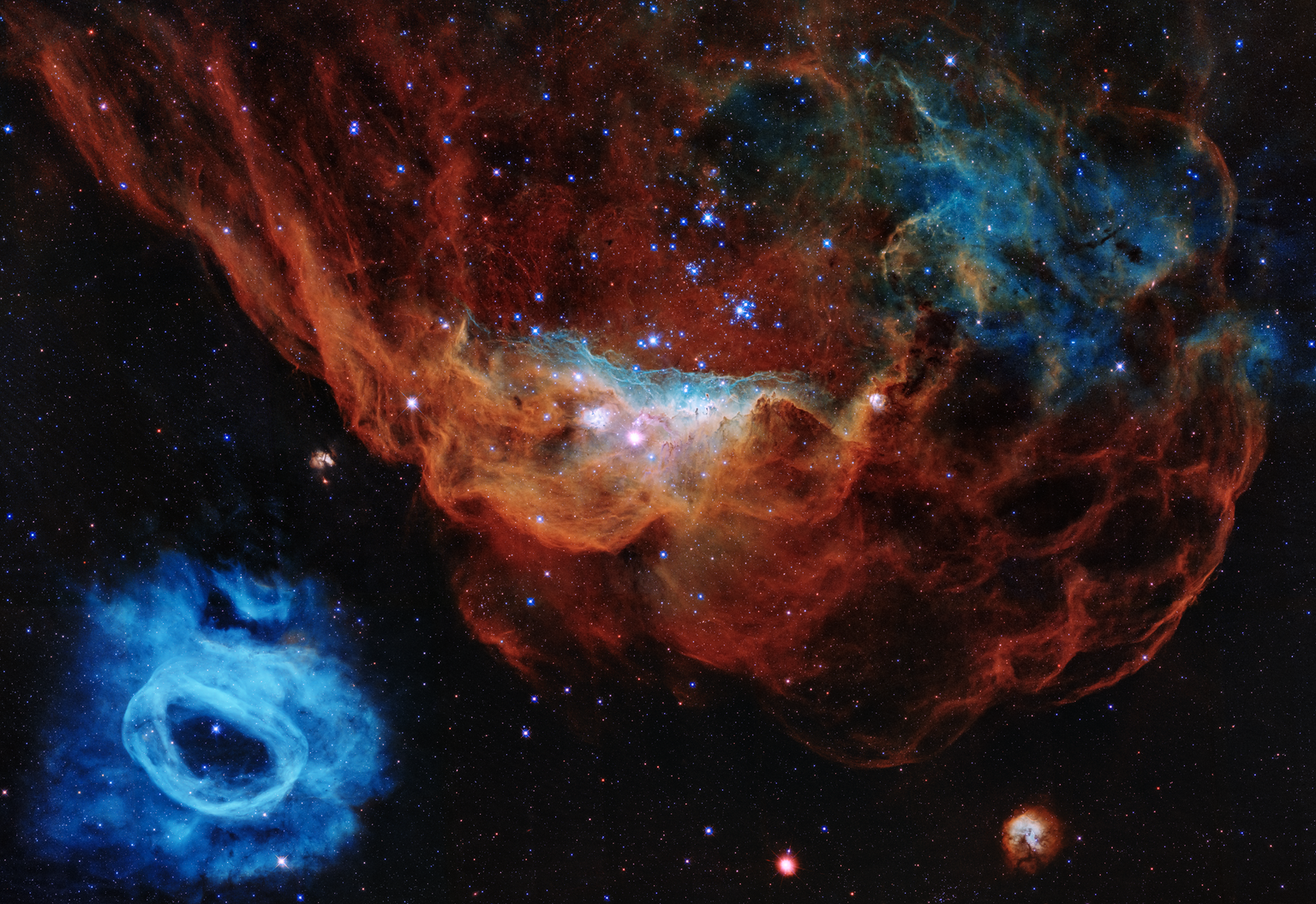 Hubble'i 30. juubeliks valminud pilt Kosmilisest Riffist.