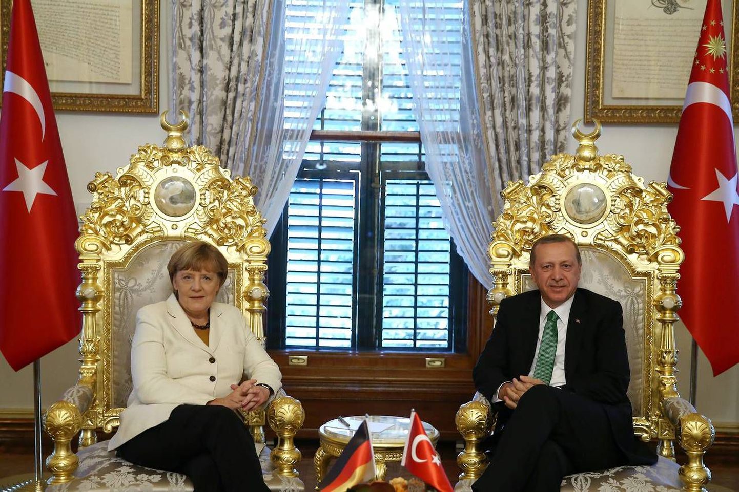Saksa kantsler Angela Merkel ja Türgi president Recep Tayyip Erdogan Istanbulis käesoleva aasta 18. oktoobril.