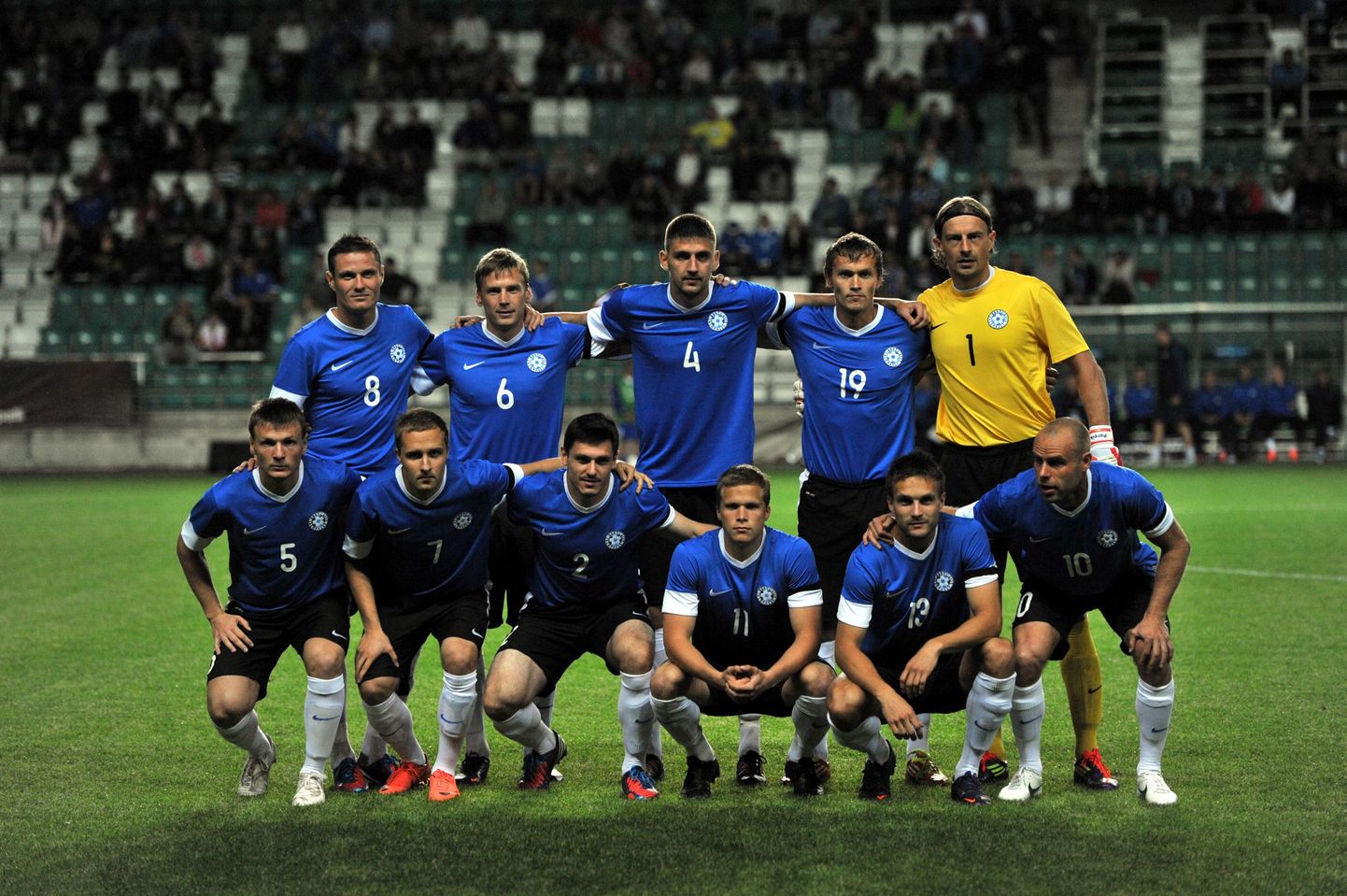 Eesti jalgpallikoondis enne kohtumist Poolaga.