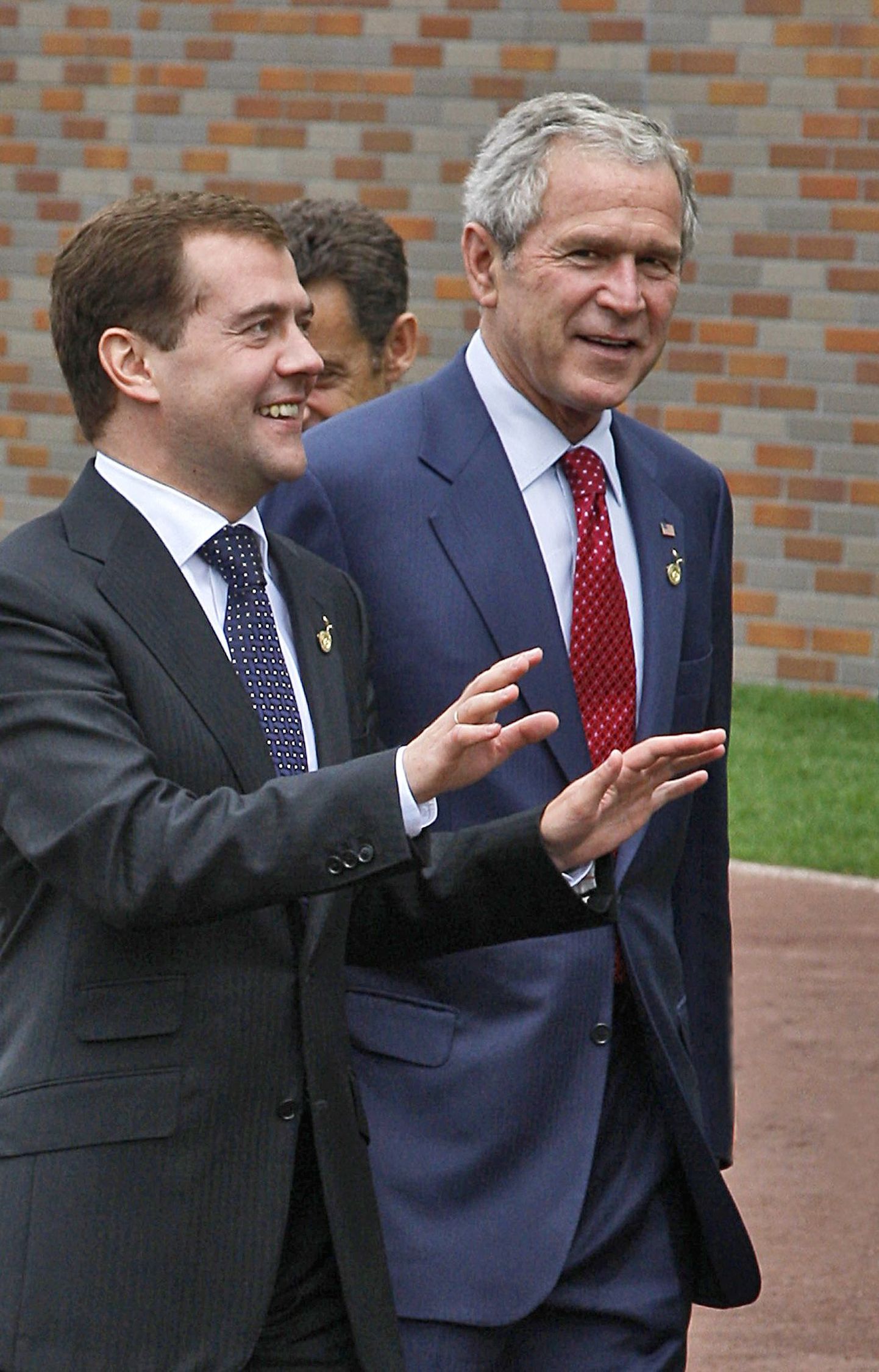 Venemaa president Dmitri Medvedev ja USA riigijuht George W. Bush.