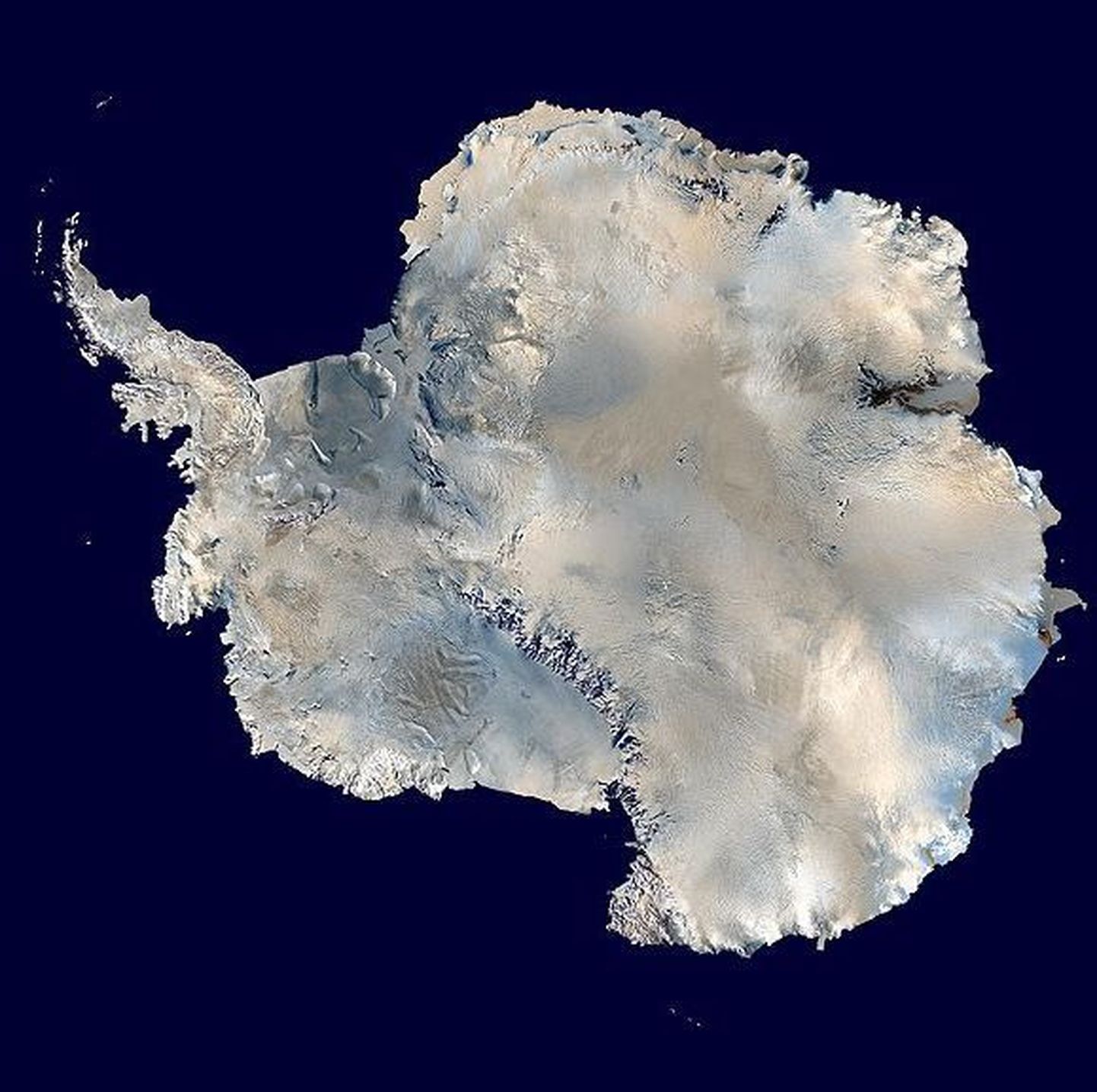 Satelliidifoto Antarktikast