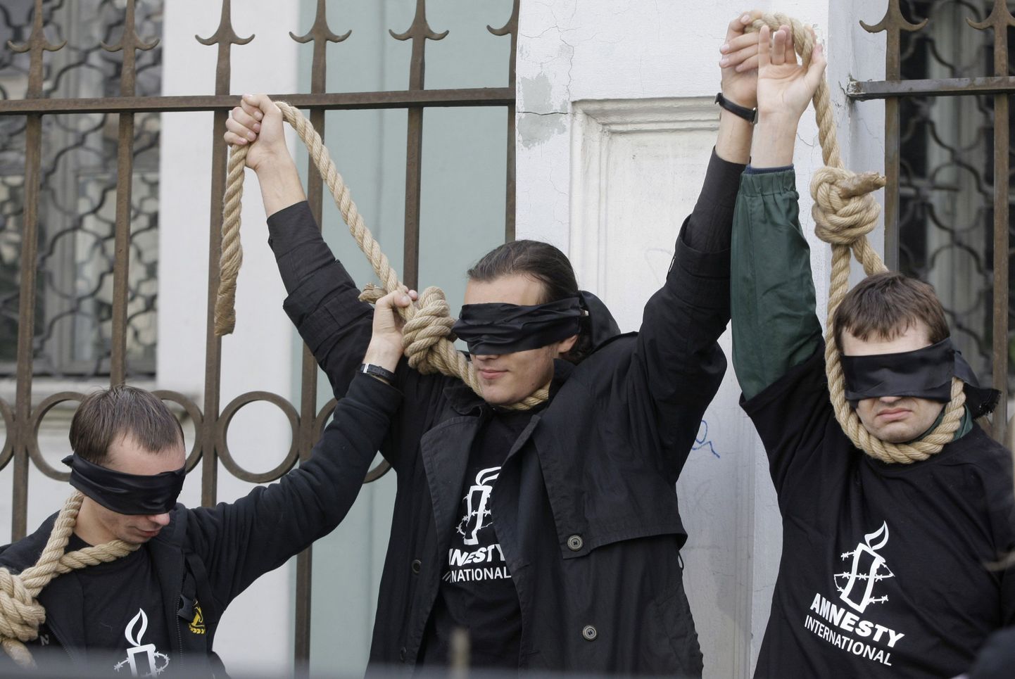 Surmanuhtluse vastu protestijad Moskvas.
