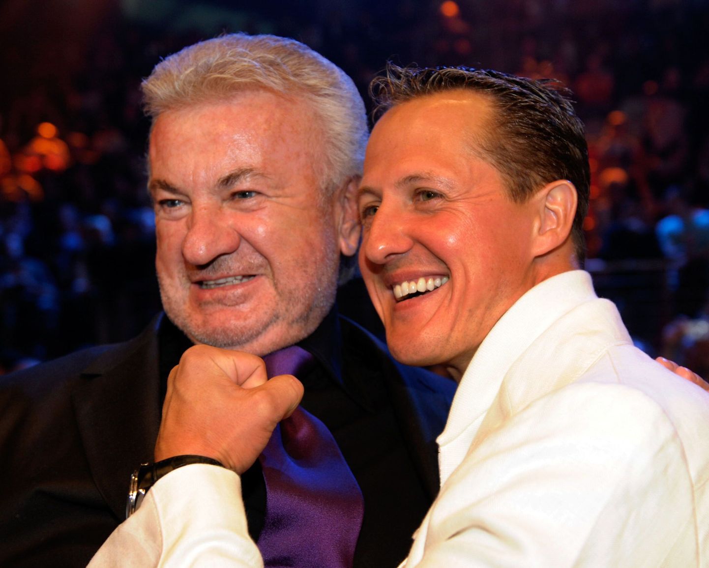 Mänedžer Willi Weber (vasakul) oma endise hoolealuse Michael Schumacheriga.