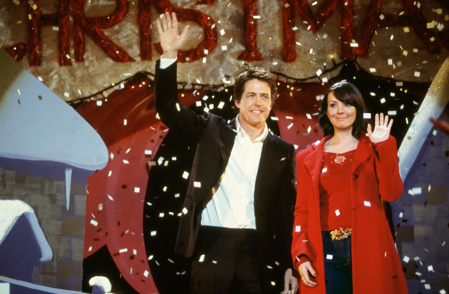 "Love Actually" (2003) - Hugh Grant and Martine McCutcheon. (Photo Credit: Peter Mountain/Universal Studios Pictures/Shooting Star) *** Please Use Credit from Credit Field ***
HANDOUT / EDITORIAL USE ONLY!
Please note: Fees charged by the agency are for the agency