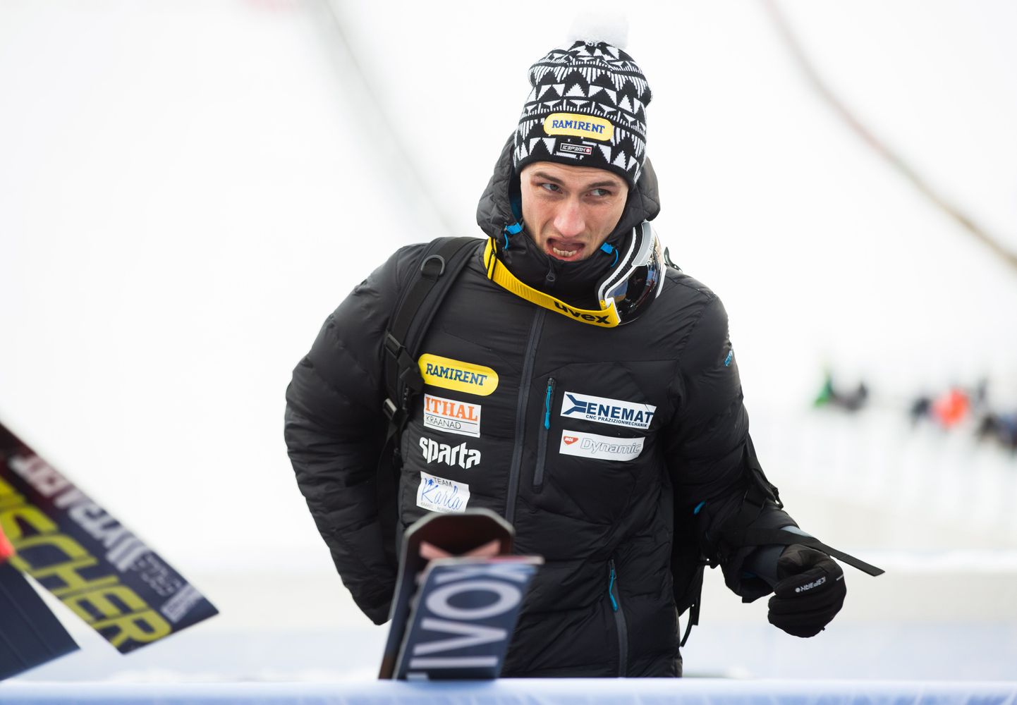 Kaarel Nurmsalu pärast Lahti normaalmäe võistluse kvalifikatsiooni.