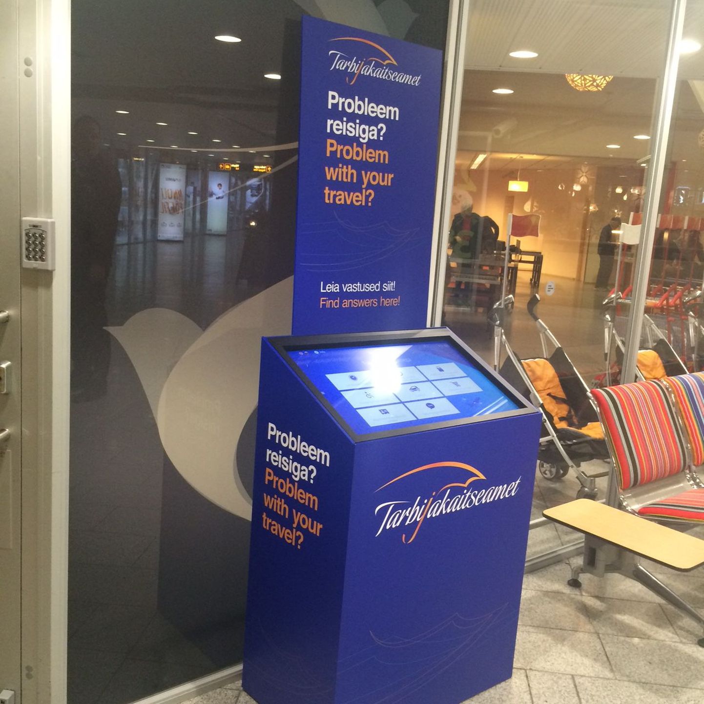 Tarbijakaitseameti kiosk Tallinna lennujaamas