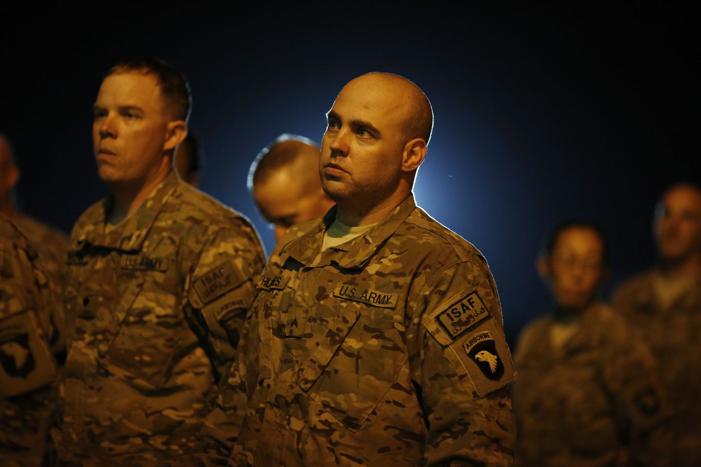 USA õhuväelased selle kuu algul pärast Afganistanist tagasitulekut Kentuckys USA sõjaväebaasis Fort Campbell.