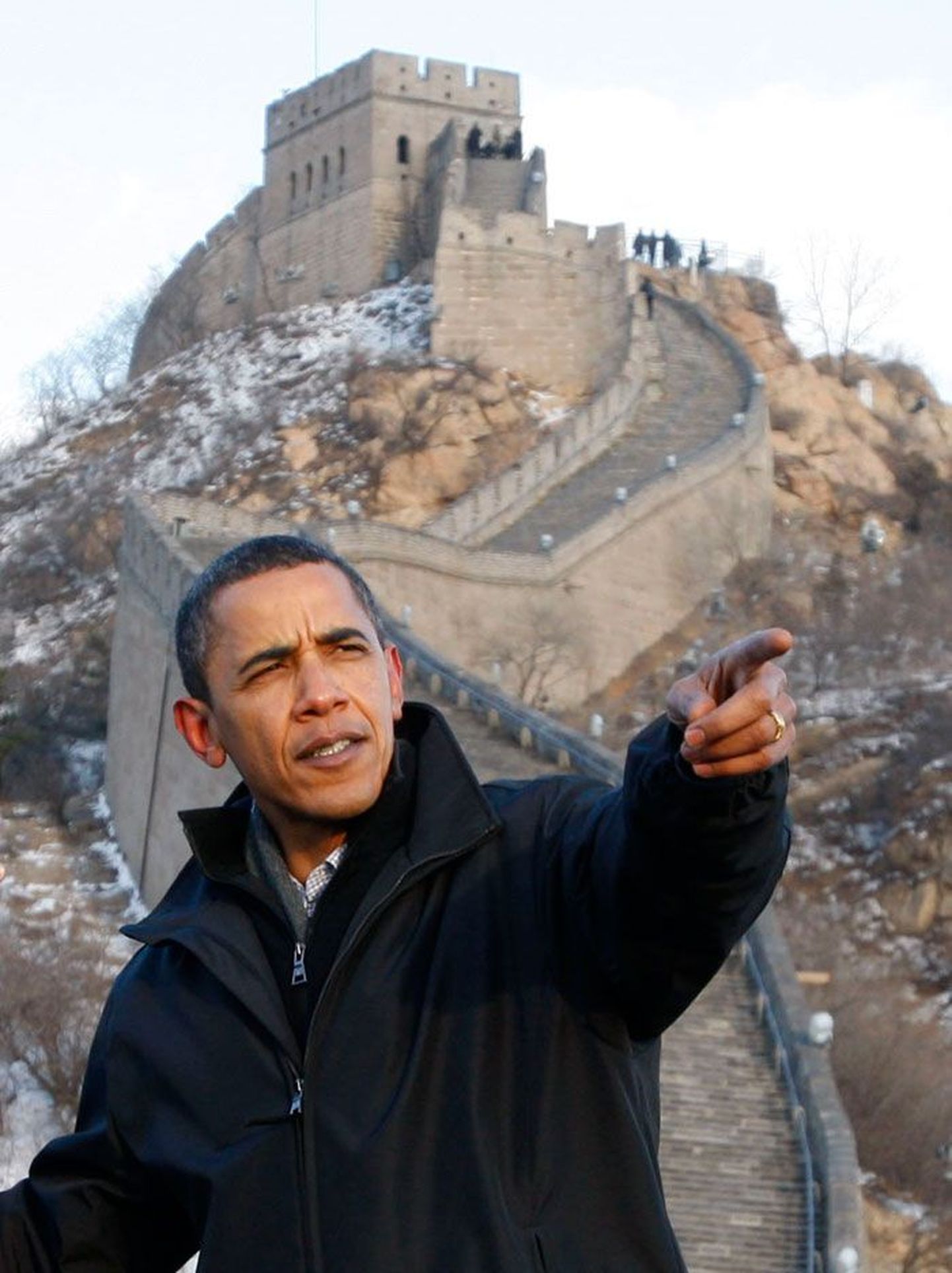 Обама у Великой китайской стены