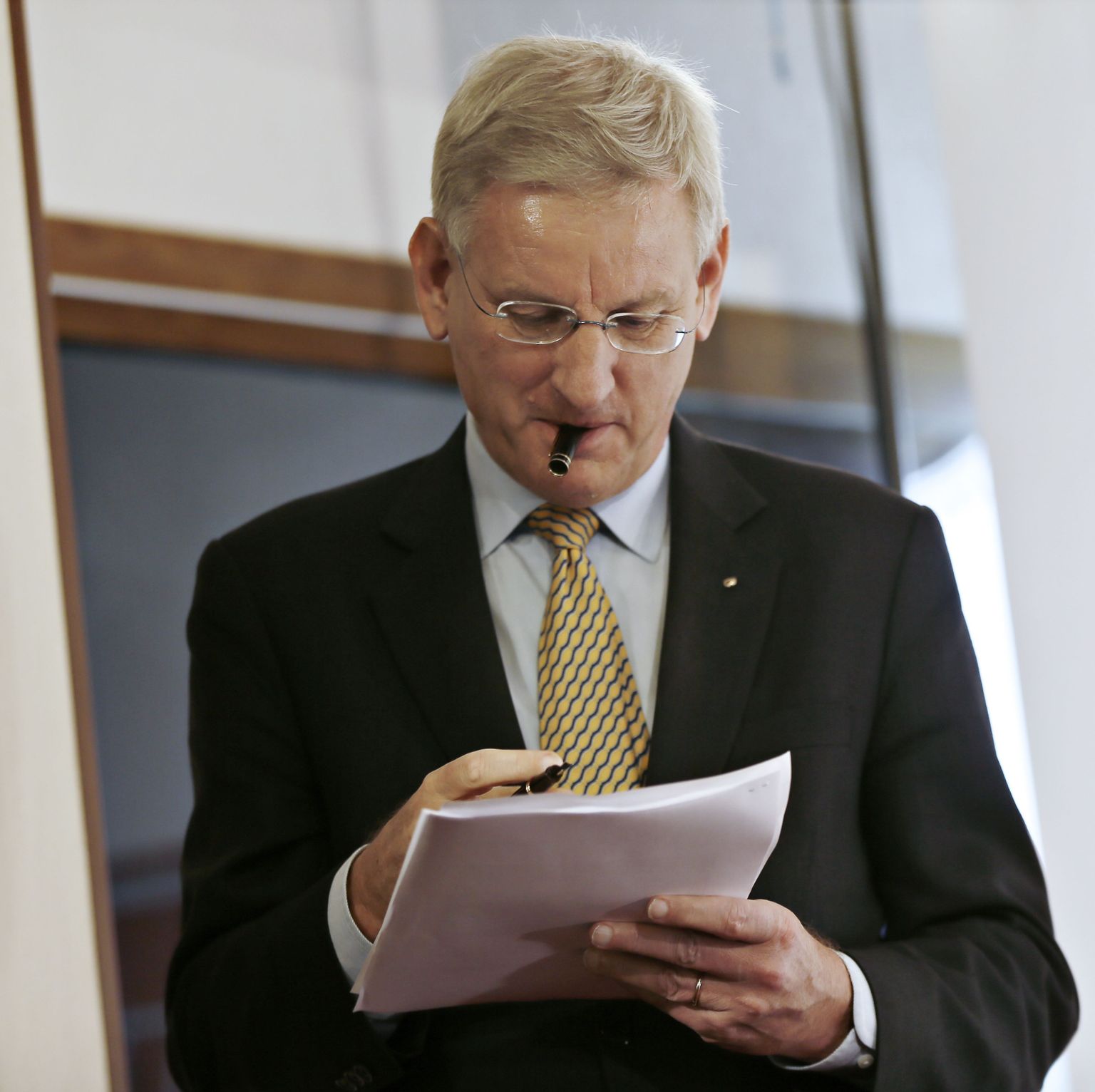 "Olen väga meelitatud, et mind on palutud Washington Posti uueks kolumnistiks," märkis Carl Bildt.