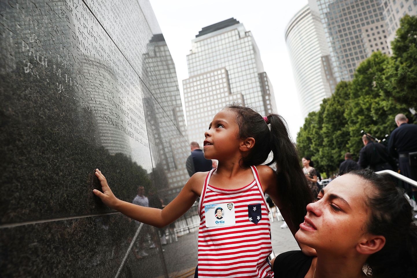 9/11 terroriohvrite mälestussein New Yorkis.