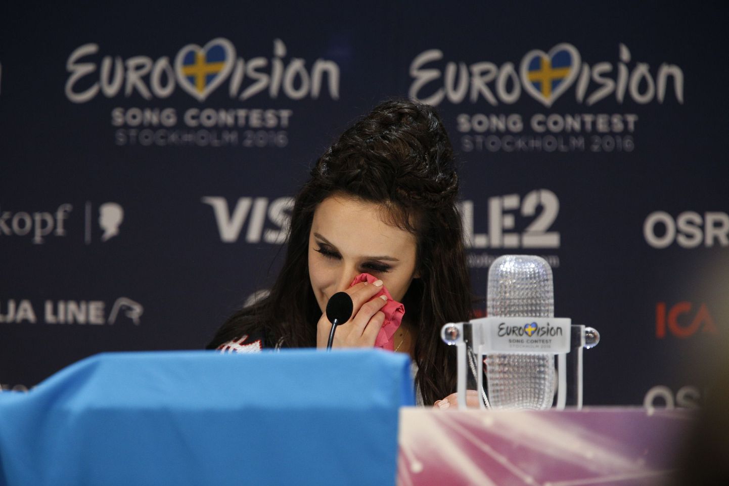 Джамала на пресс-конференции после победы в «Евровидении-2016».