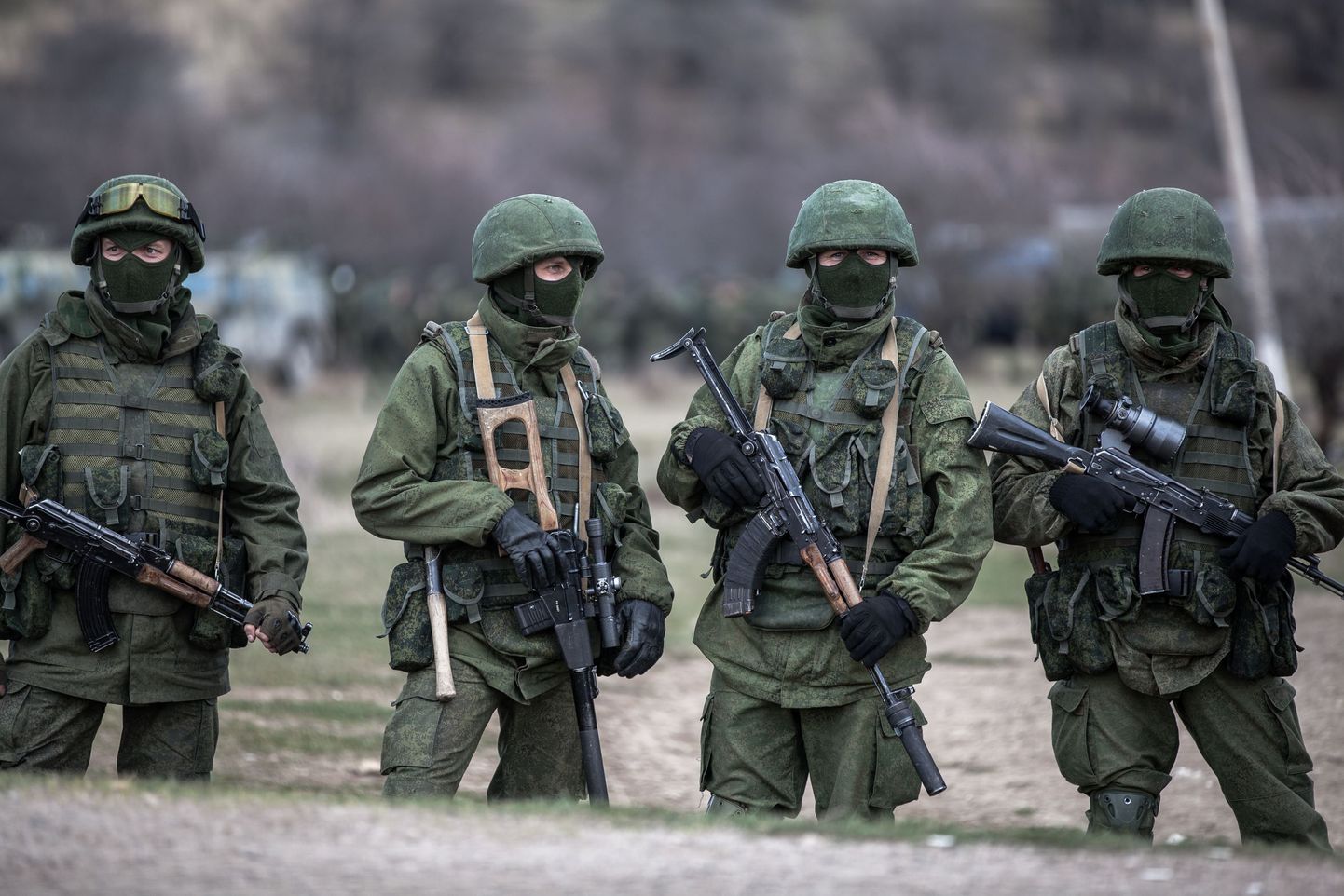 Т.н. зеленые человечки в Крыму.