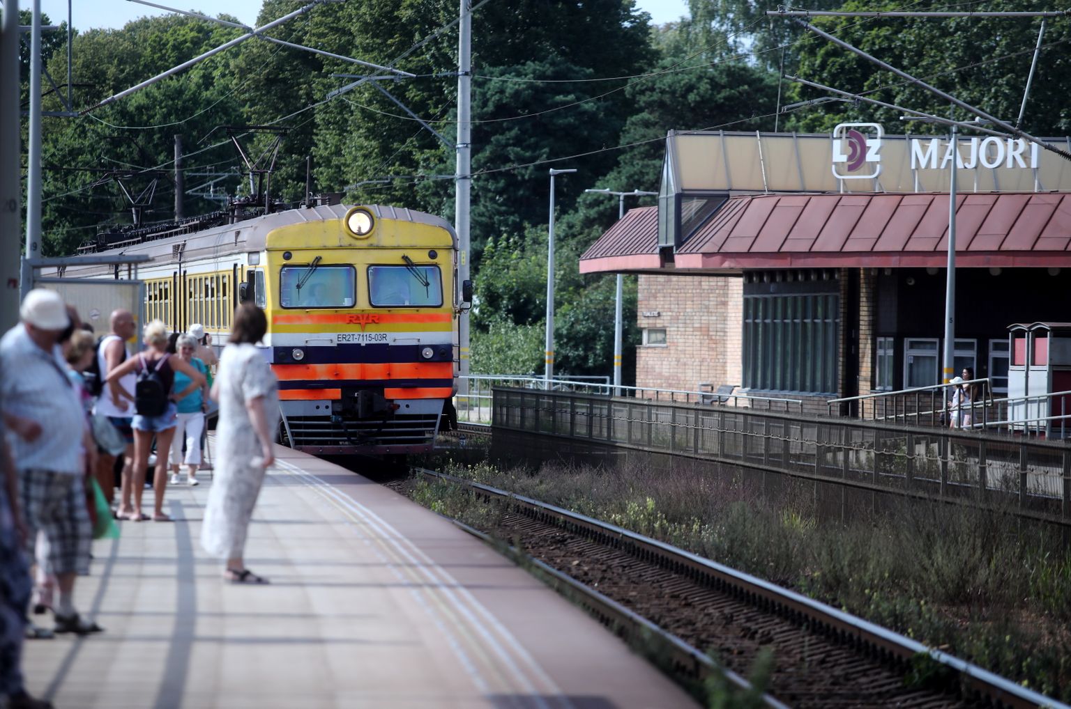 Dzelzceļa stacija Majoros.