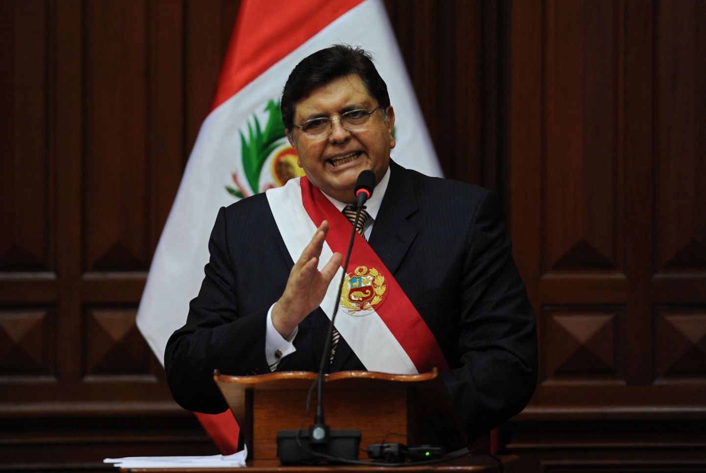 Peruu president Alan Garcia.