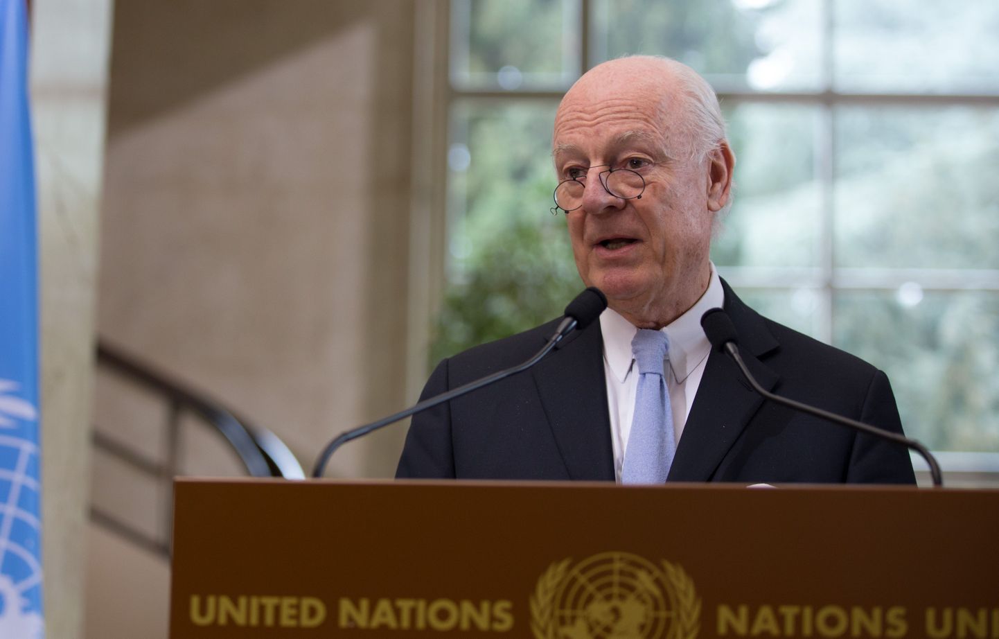 ÜRO erisaadik Süürias Staffan de Mistura.
