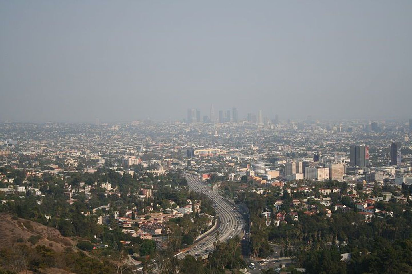 Vaade kuulsalt Mulholland Drive`il Los Angelesele