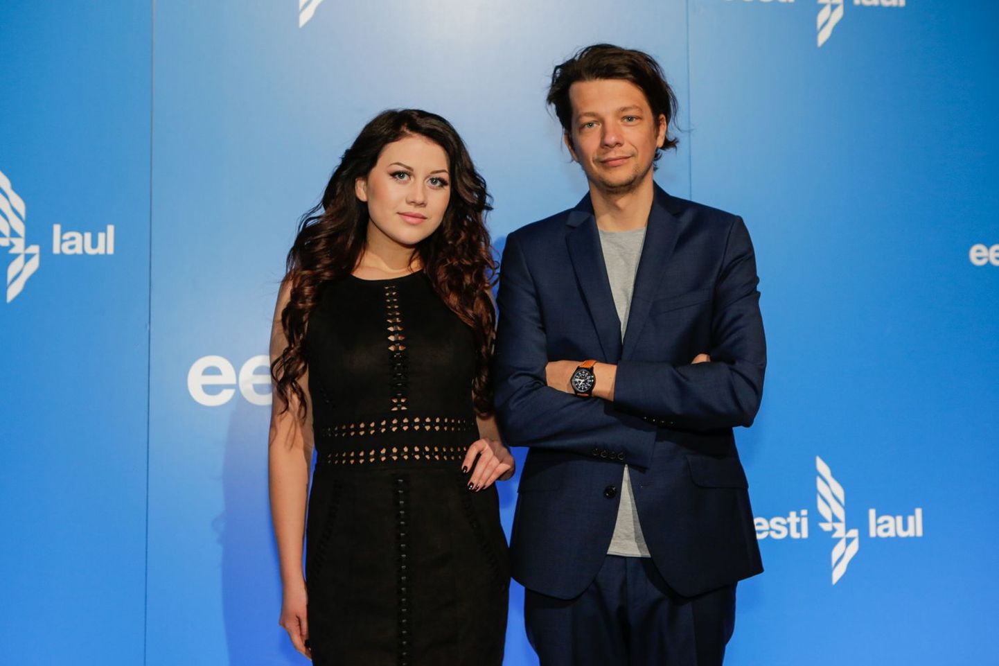 Austria suursaadiku Eurovisiooni eelne vastuvõttt ETV stuudios. Elina Born ja Stig Rästa