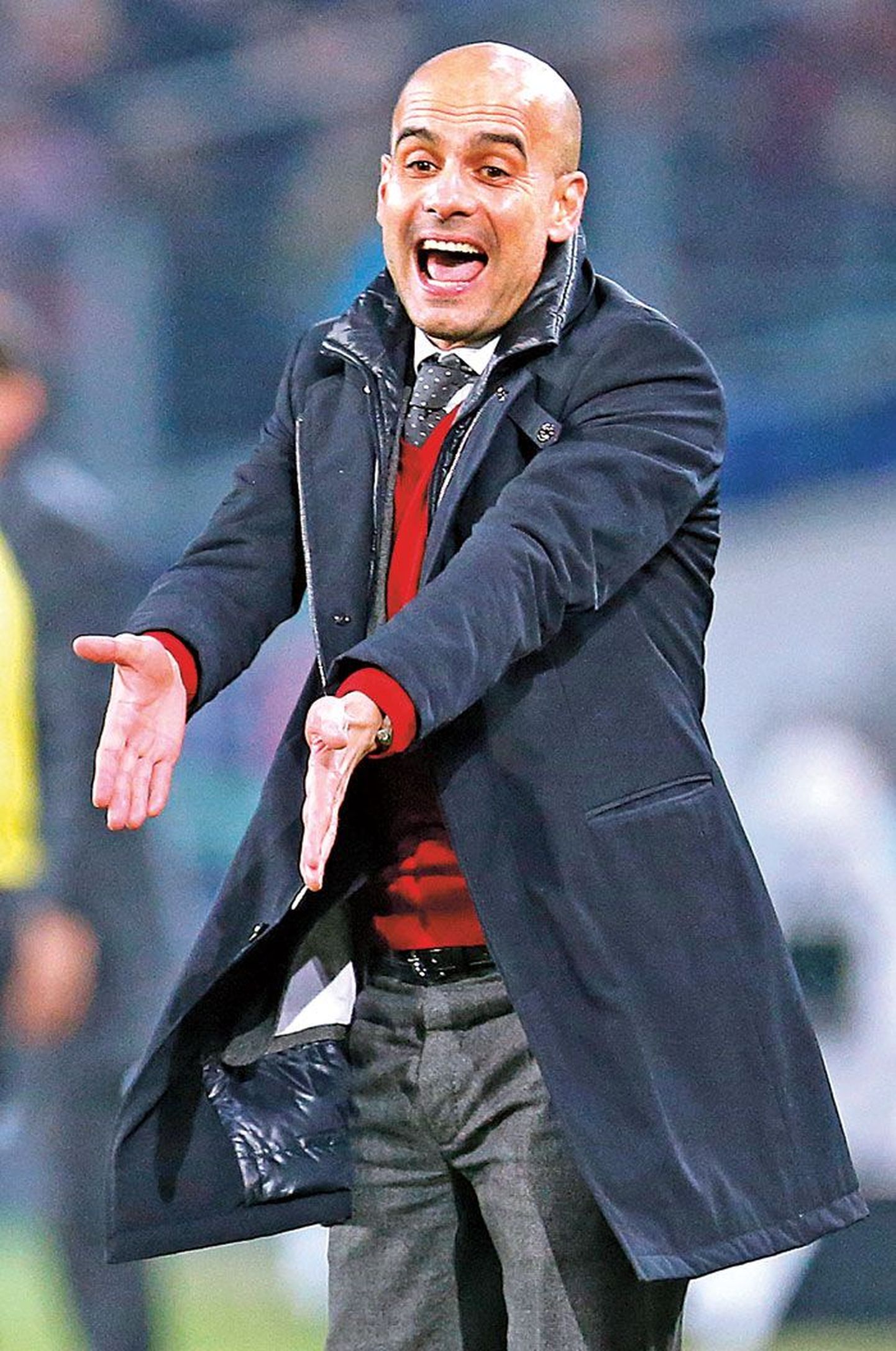 Nõudlik Bayerni juhendaja Pep Guardiola.