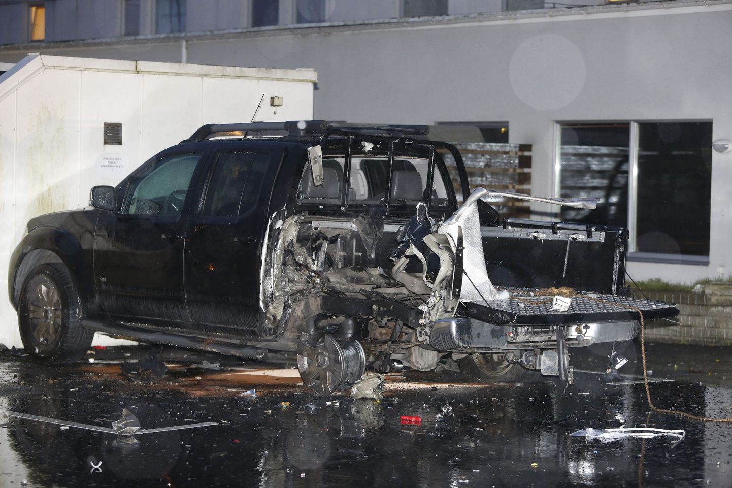 Malmö plahvatuses kahjustada saanud sõiduk