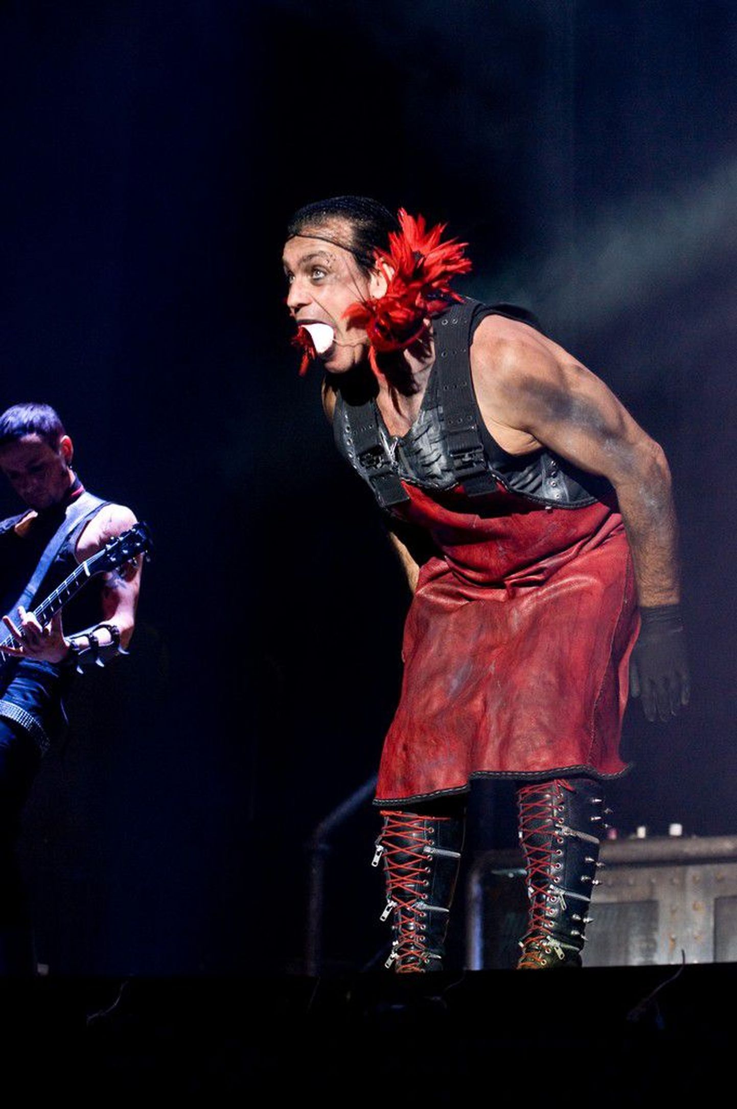 Выступление Rammstein в Таллинне в феврале 2010 года.