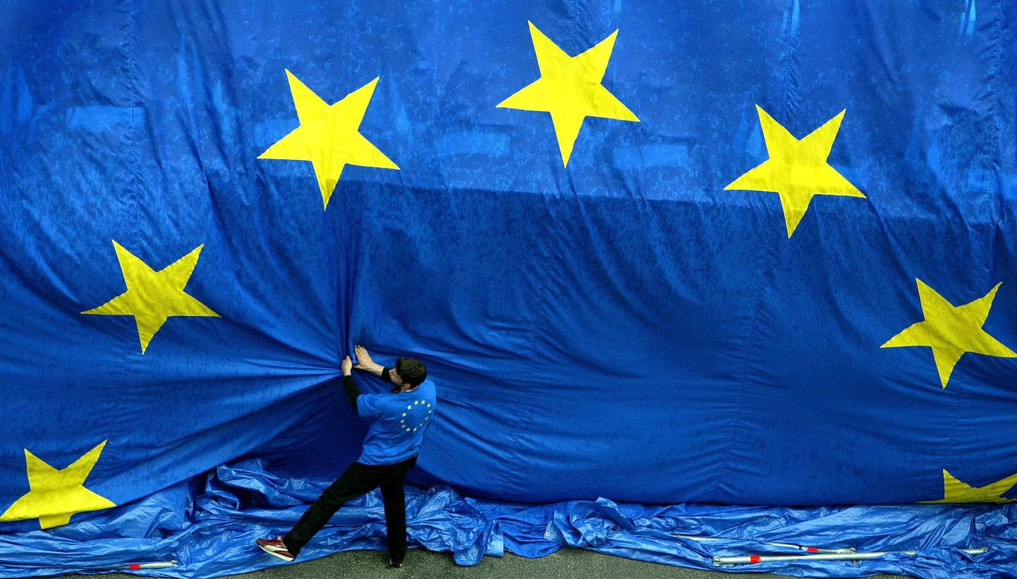 Флаг Европейского союза. Иллюстративный снимок.