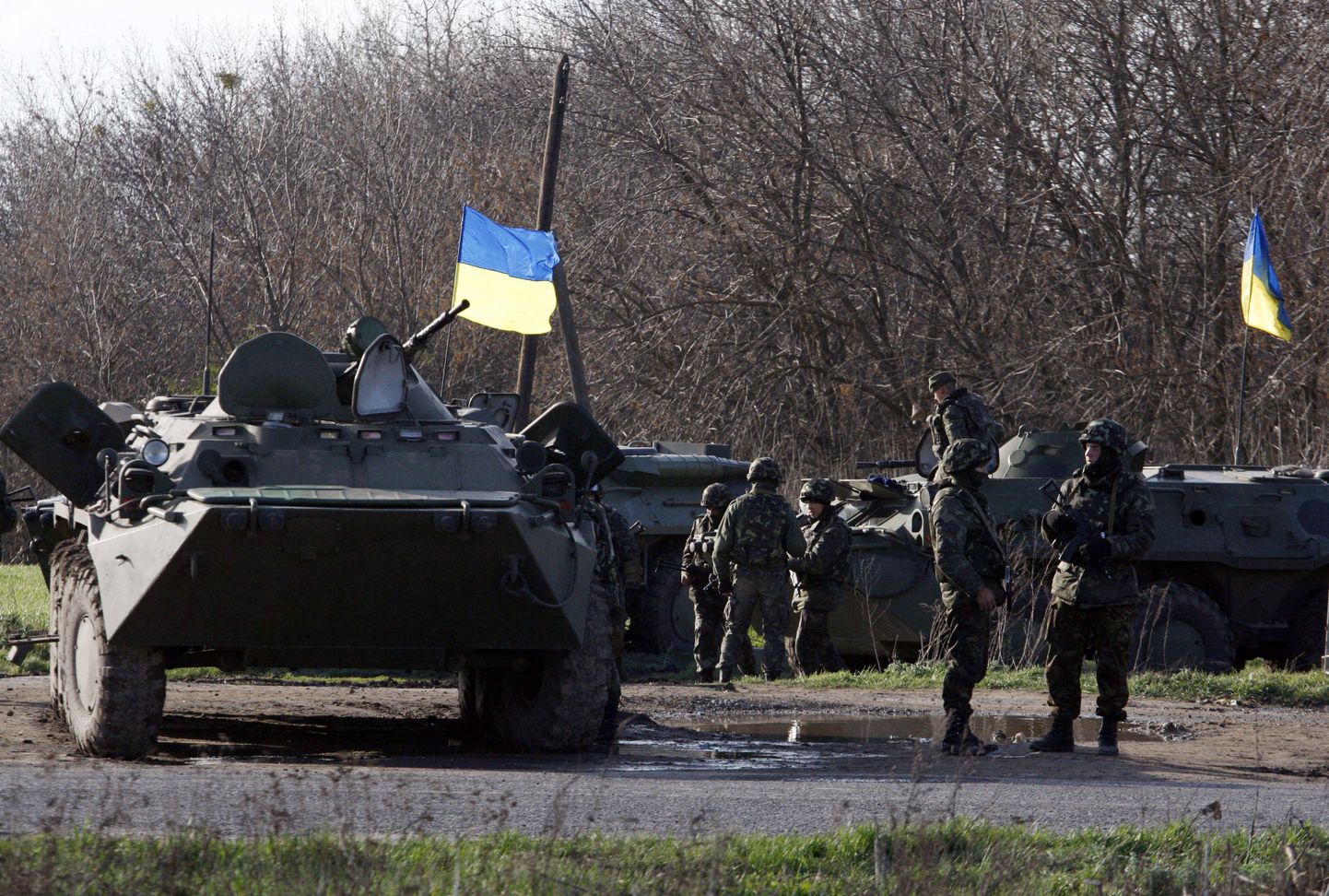 Украинские солдаты.