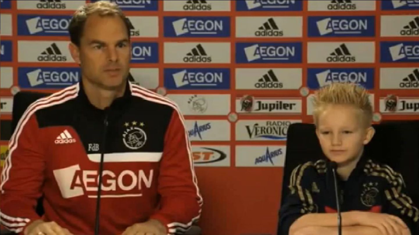 Ajaxi peatreener frank de Boer ja Jay-Jay Willems.