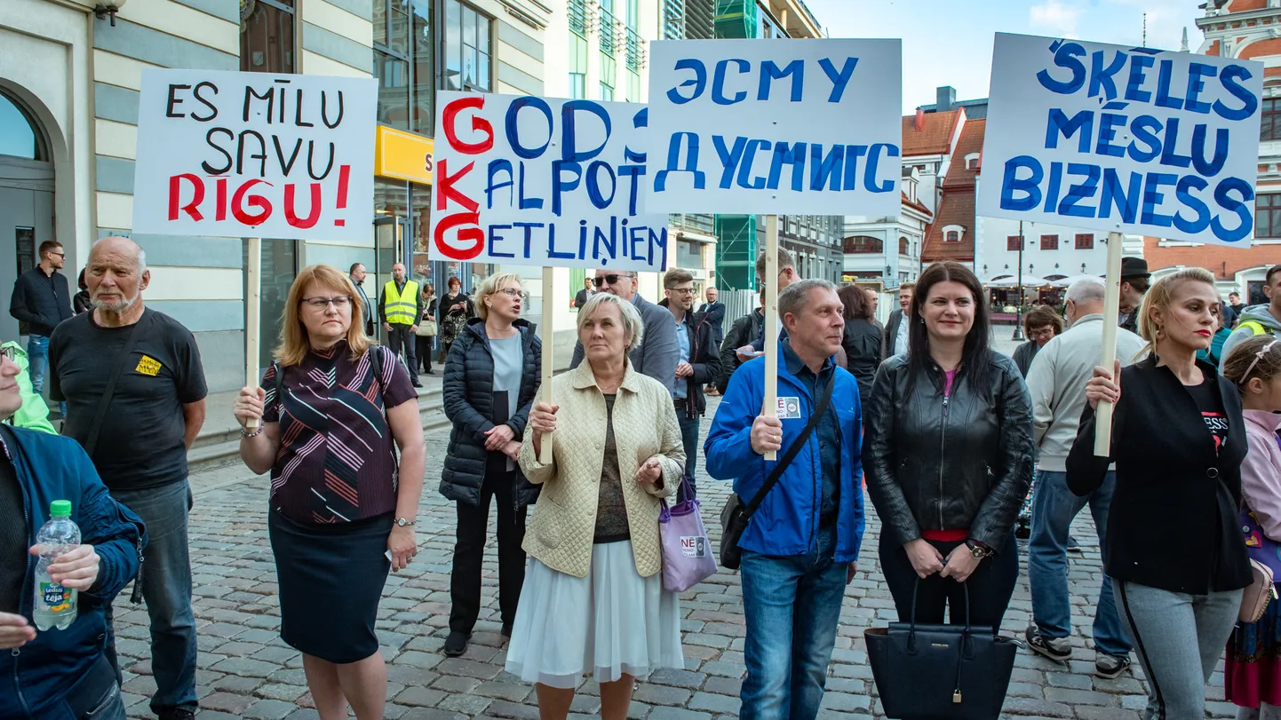 Protests pret atkritumu apsaimniekošanas monopolu