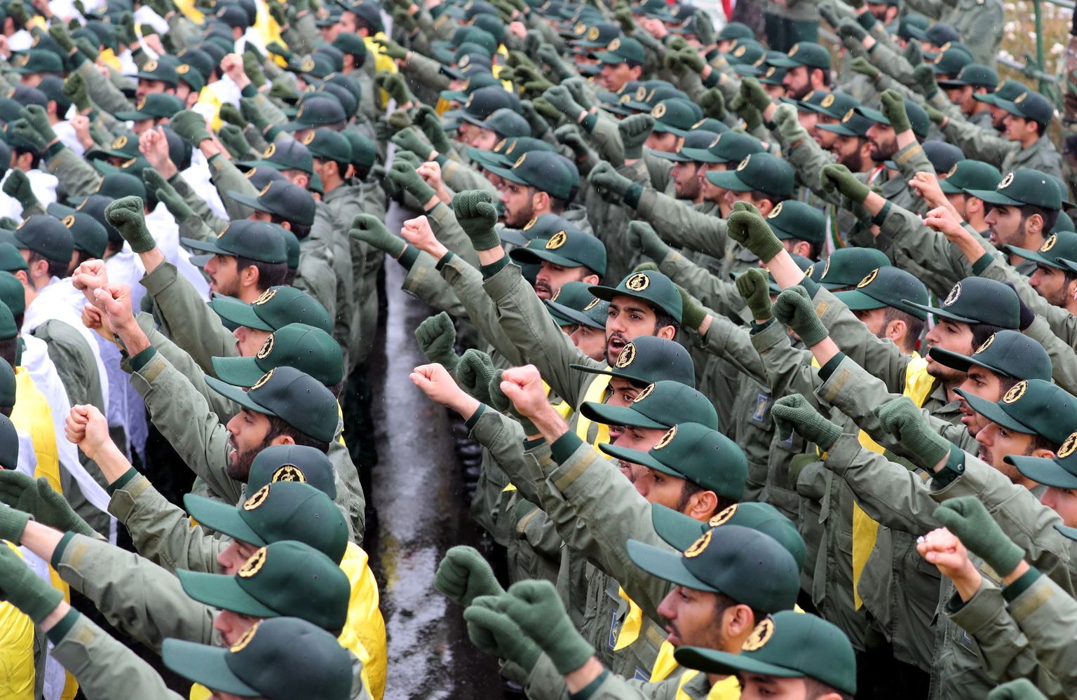 Iraani revolutsioonikaardi liikmed.