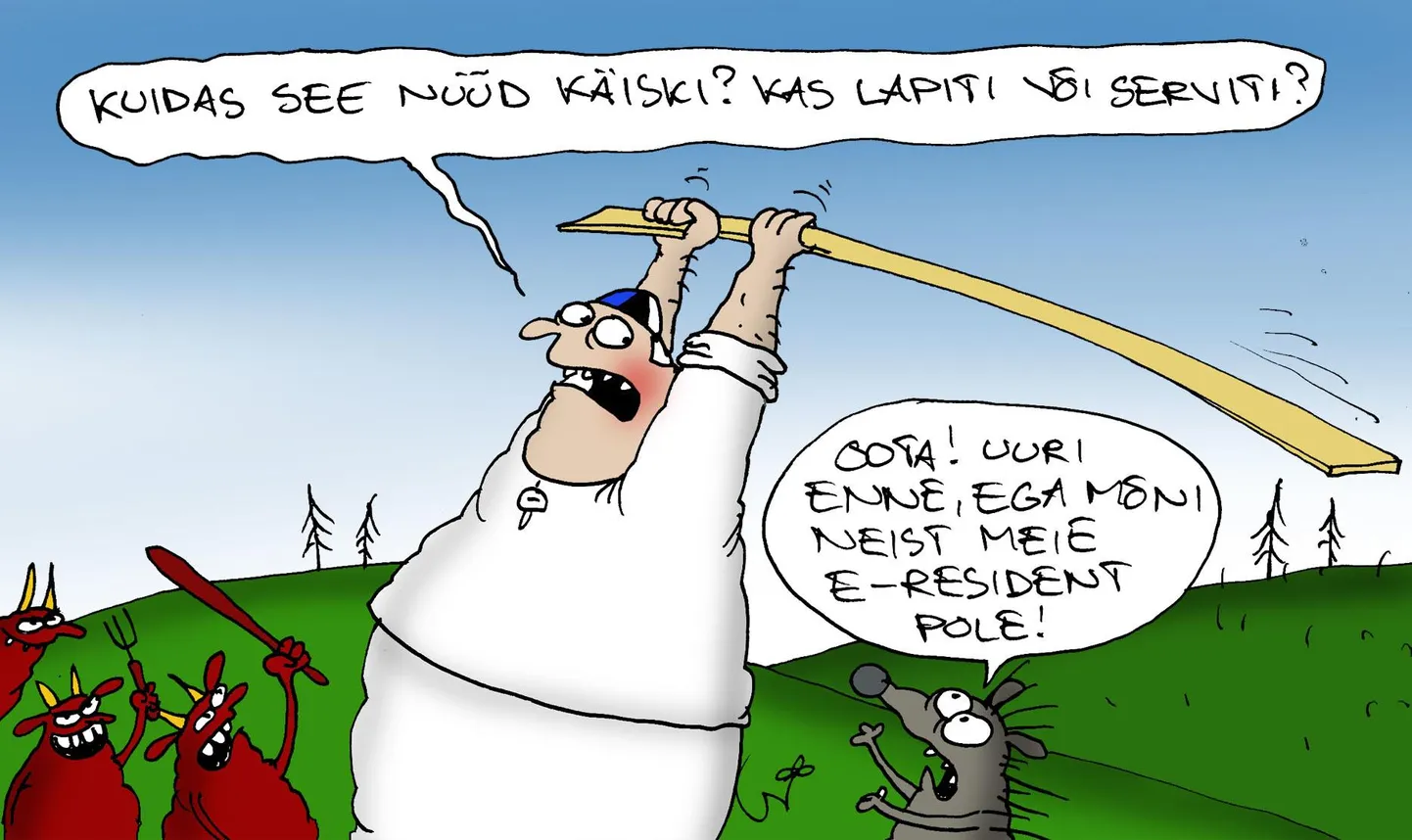 Päeva karikatuur FOTO: Urmas Nemvalts