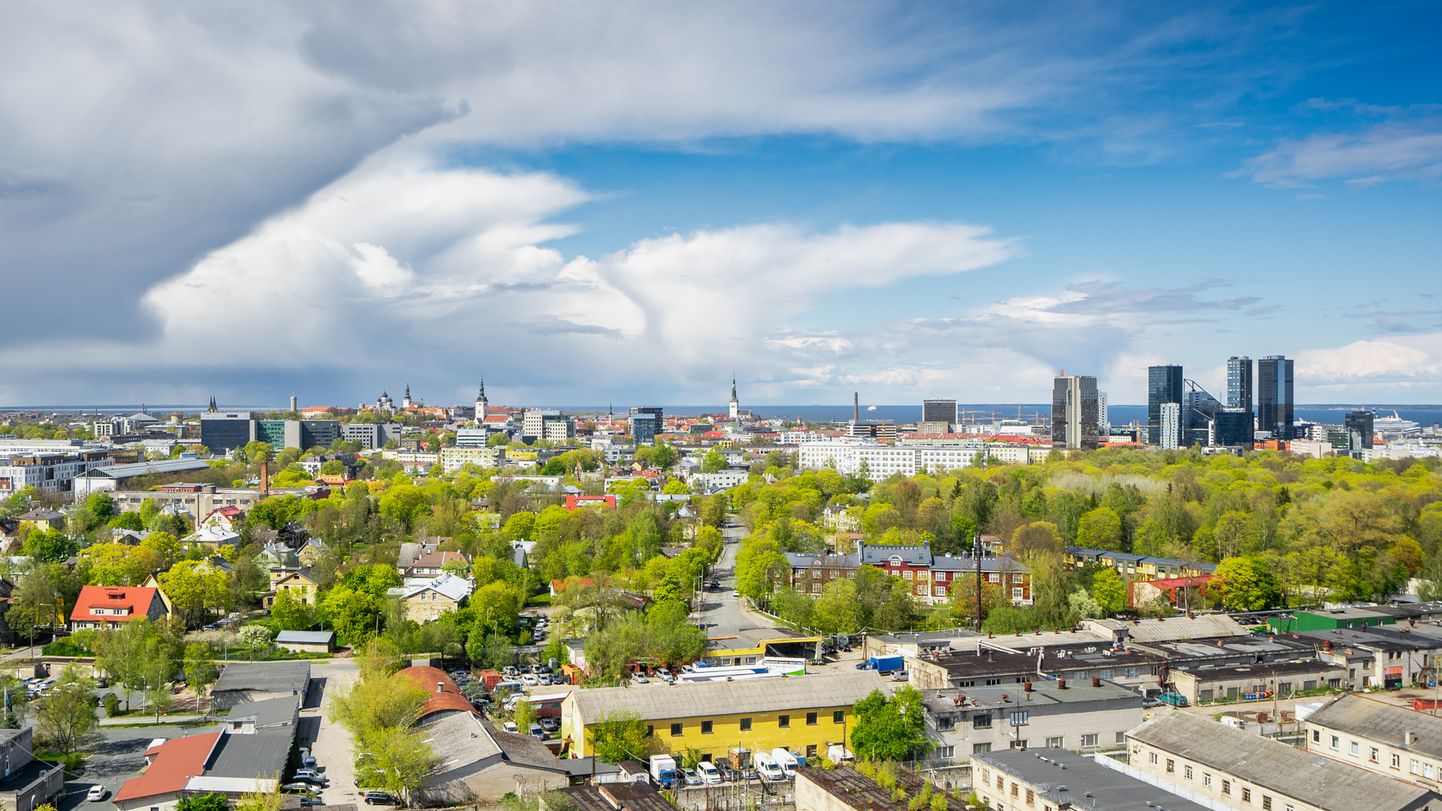 Вид на Таллинн.