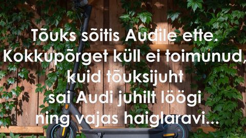 Tõukeratas ja Audi