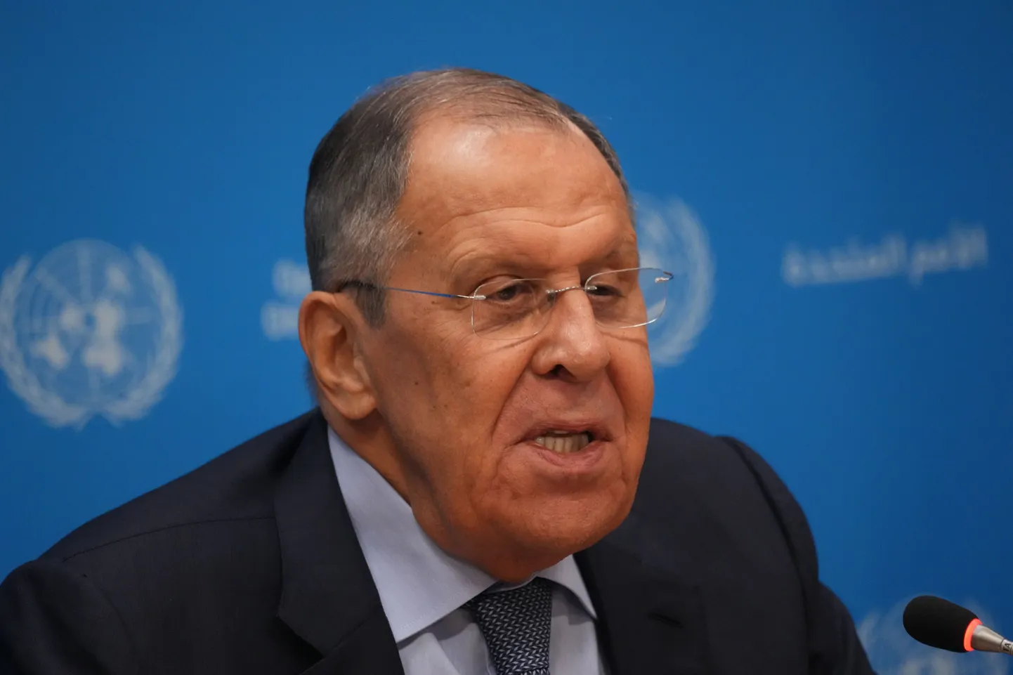 Vene välisminister Sergei Lavrov ÜROs.