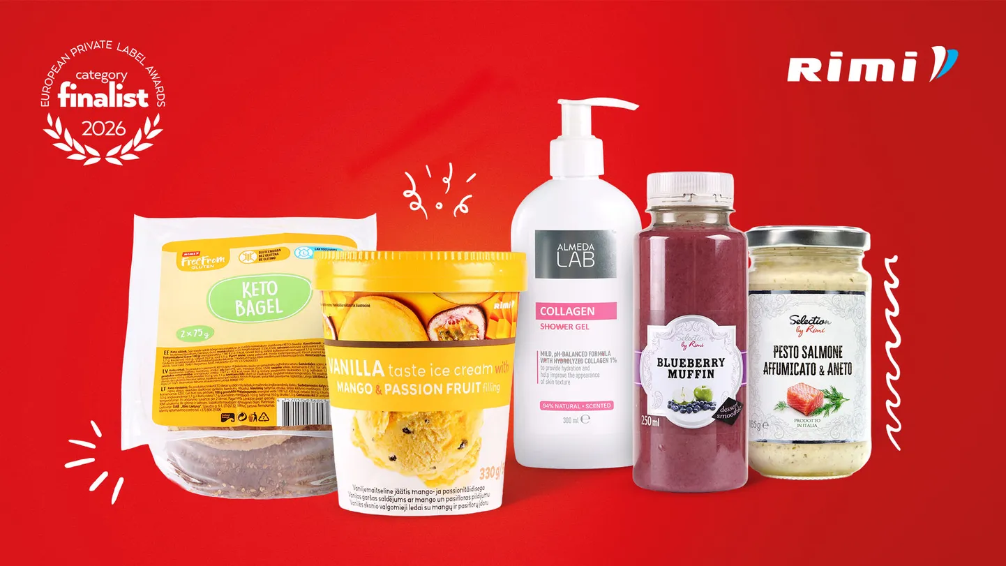 Rimi omamärgitooted säravad Euroopa tipptasemel – viis toodet jõudsid ...