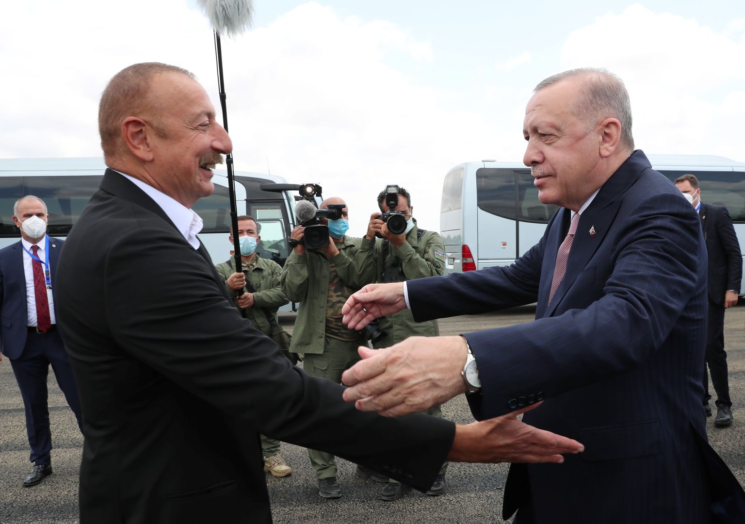 Ilham Alijev ja Recep Tayyip Erdoğan Mägi-Karabahhis.