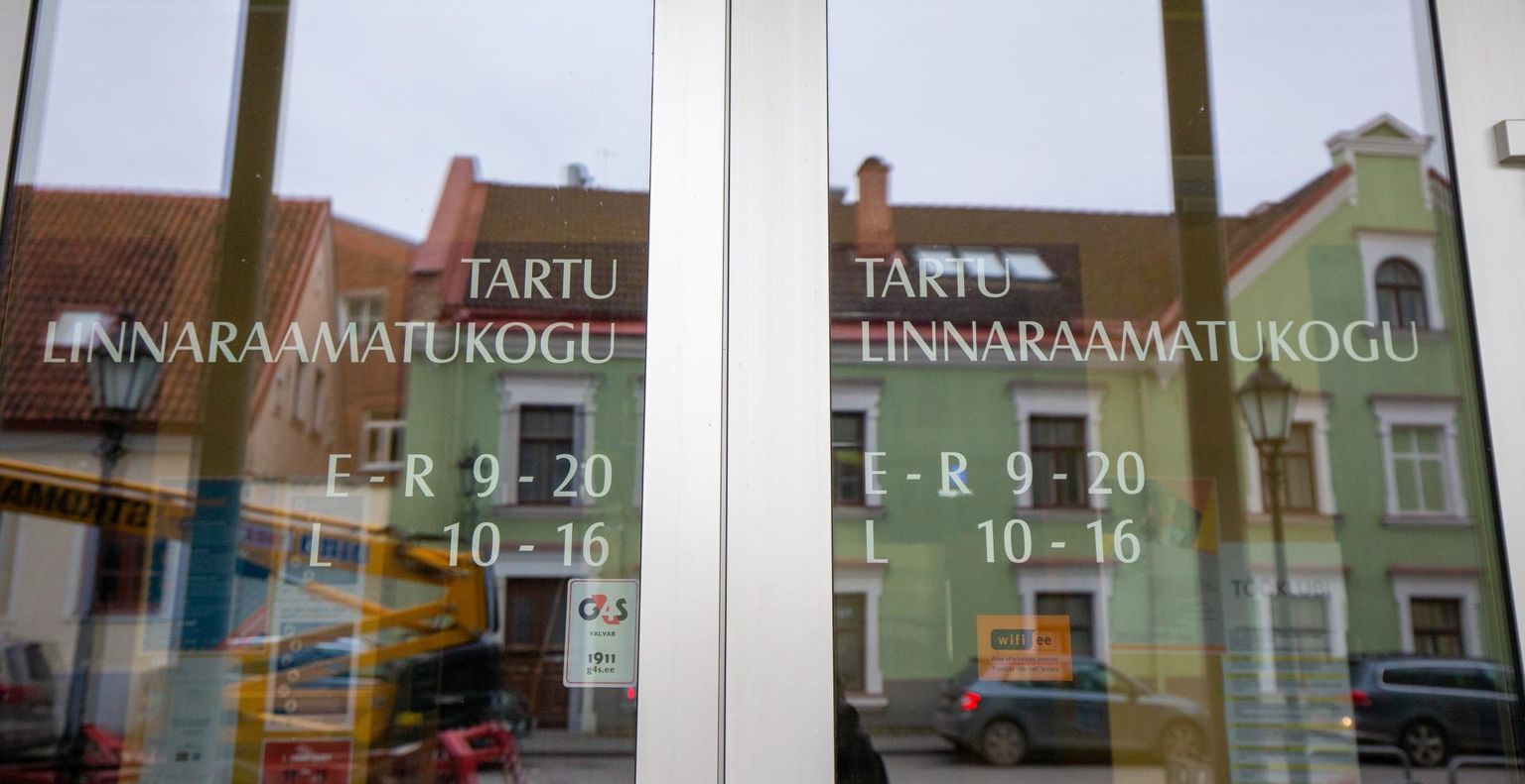 Tartu linnaraamatukogu uksed olid eelmisel aastal lugejaile kaua suletud.