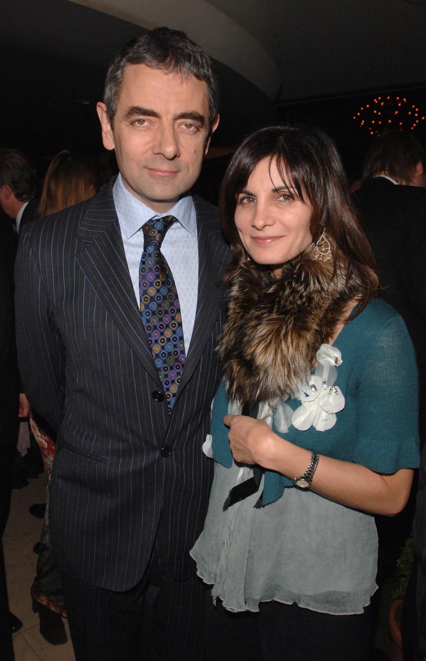 Rowan Atkinson ja ta eksnaine Sunetra Sastry.