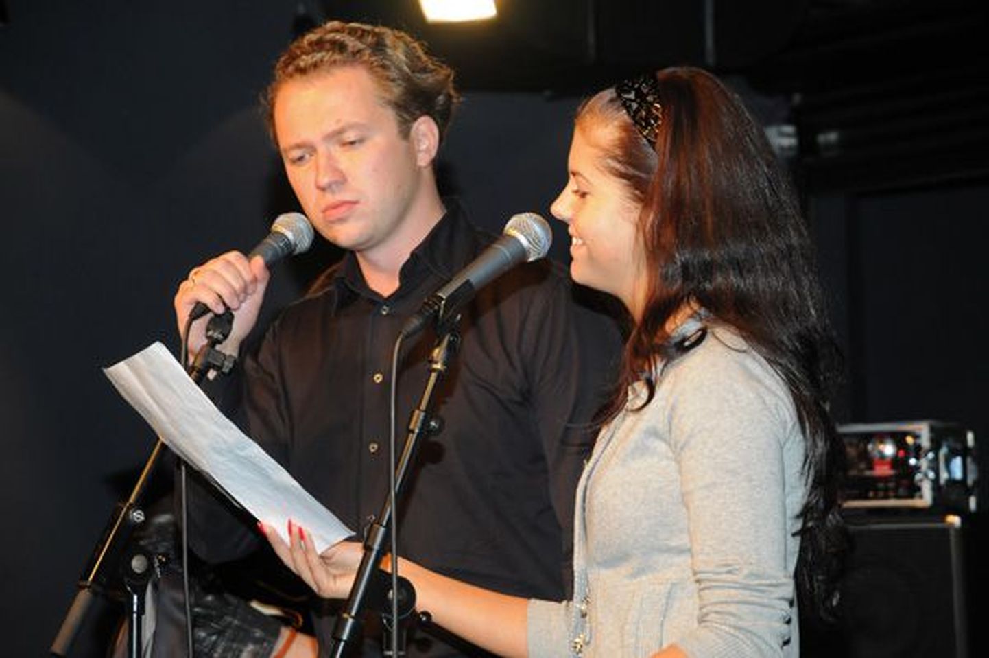 "Laulud tähtedega" proovis: Margus Tsahkna ja Birgit Õigemeel, 16.10.2008