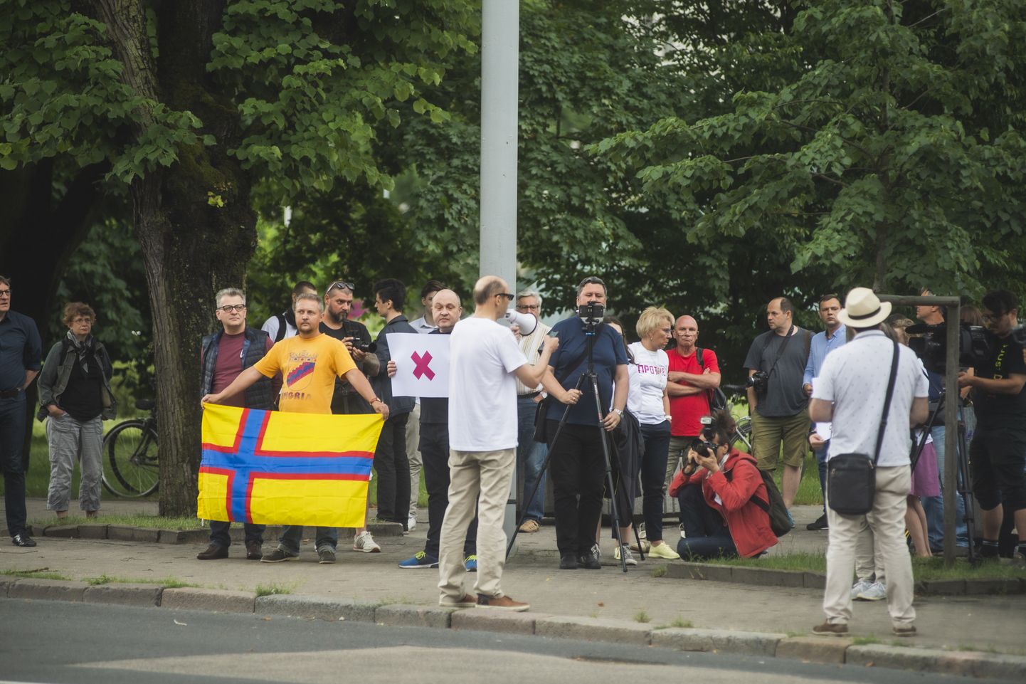 Foto: Protestē pret piedāvātajiem Krievijas Konstitūcijas grozījumiem